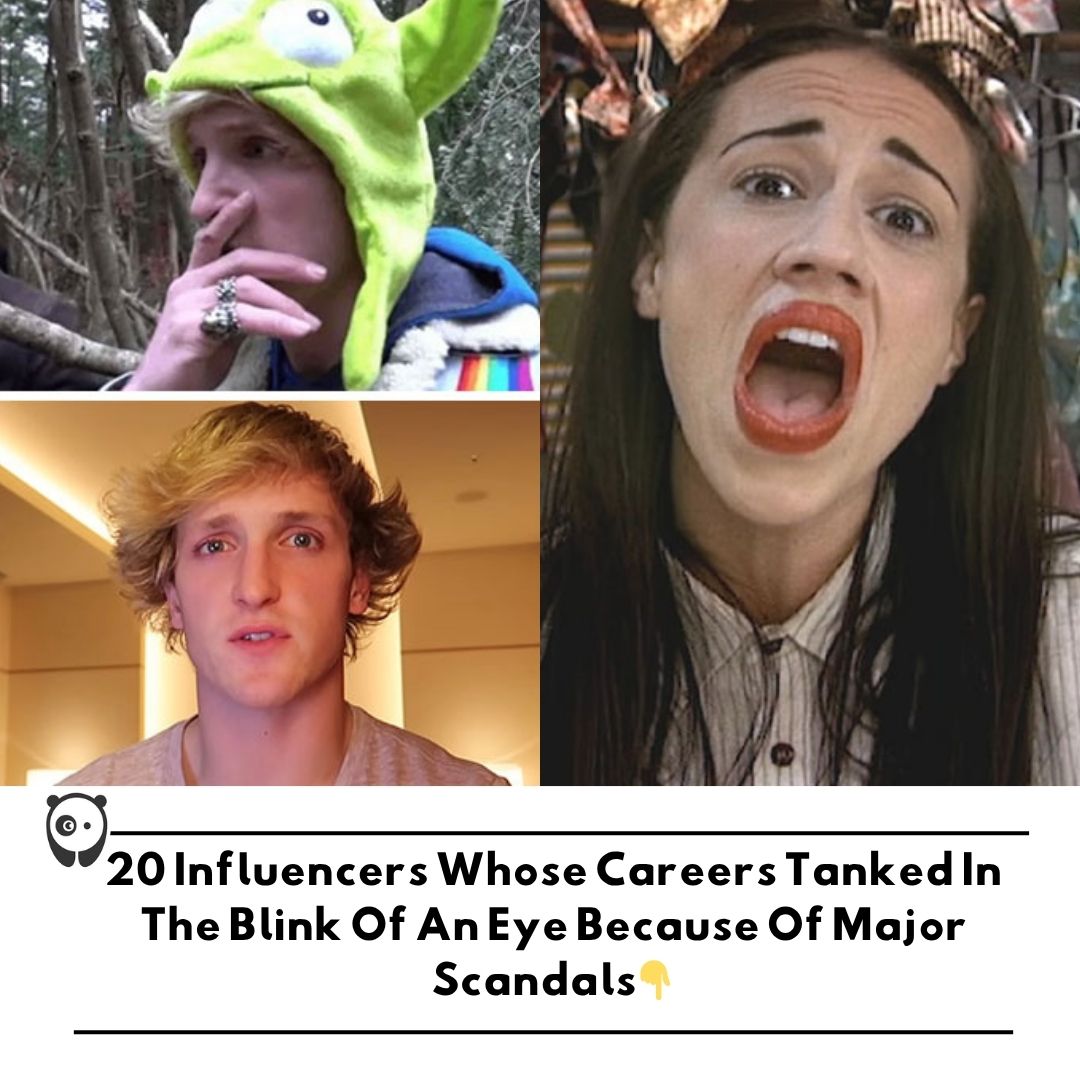 20 Influencers whose careers tanked in the blink of an eye because of major scandals. Click link in bio for more!