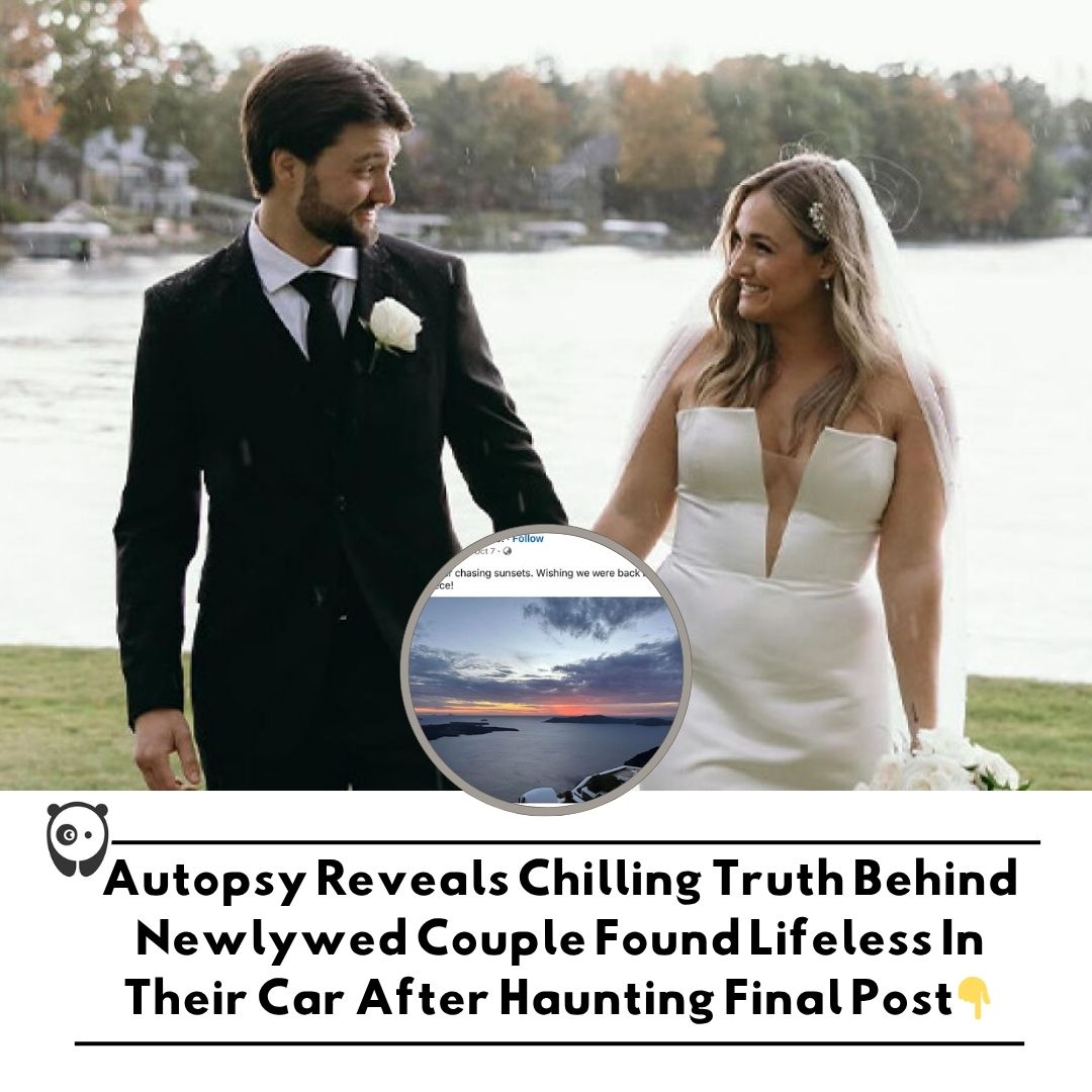 Autopsy reveals chilling truth behind newlywed couple found lifeless in their car after haunting final post. Click link in bio for more!