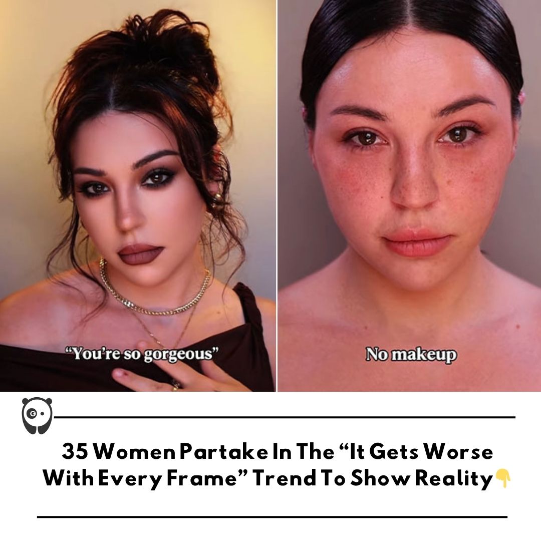 35 women partake in the “it gets worse with every frame” trend to show reality. Click link in bio for more!