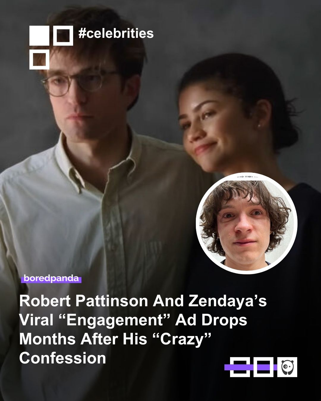 Robert Pattinson and Zendaya's viral "engagement" ad drops months after his 2-hour call confession. Click link in bio for more!

#celebrities