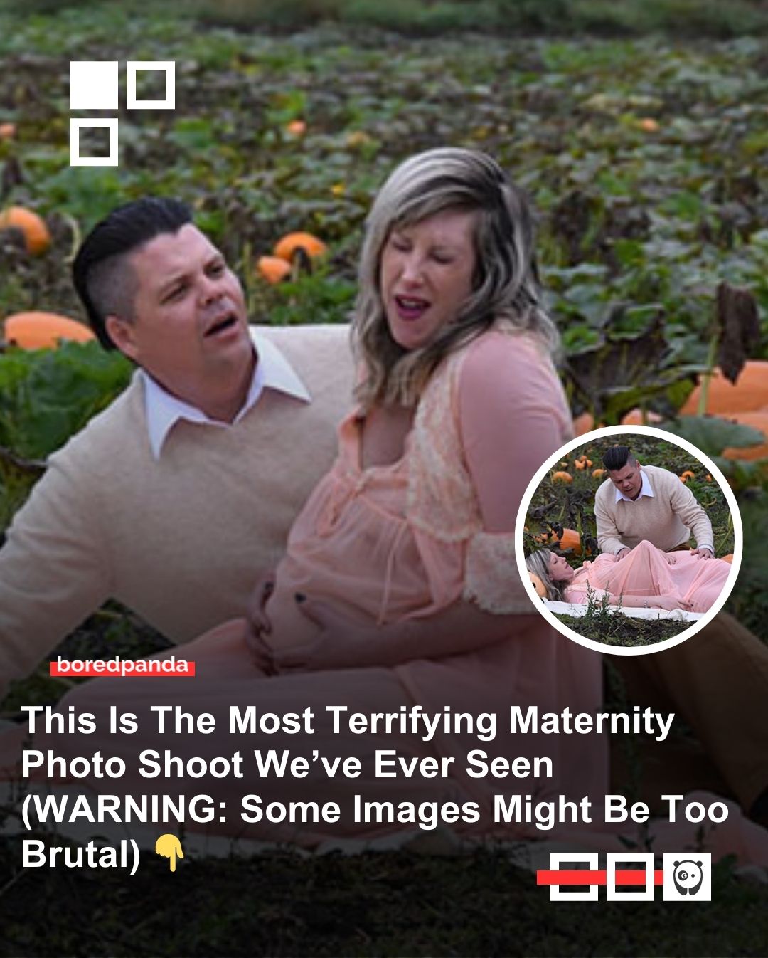 This is the most terrifying maternity photo shoot we’ve ever seen (warning: some images might be too brutal). Click link in bio for more!