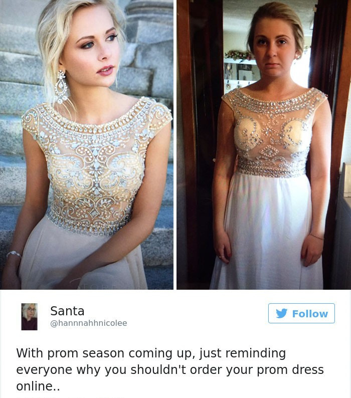 Teens are sharing prom dresses they regret buying online and it’s hilarious (link in the comments)