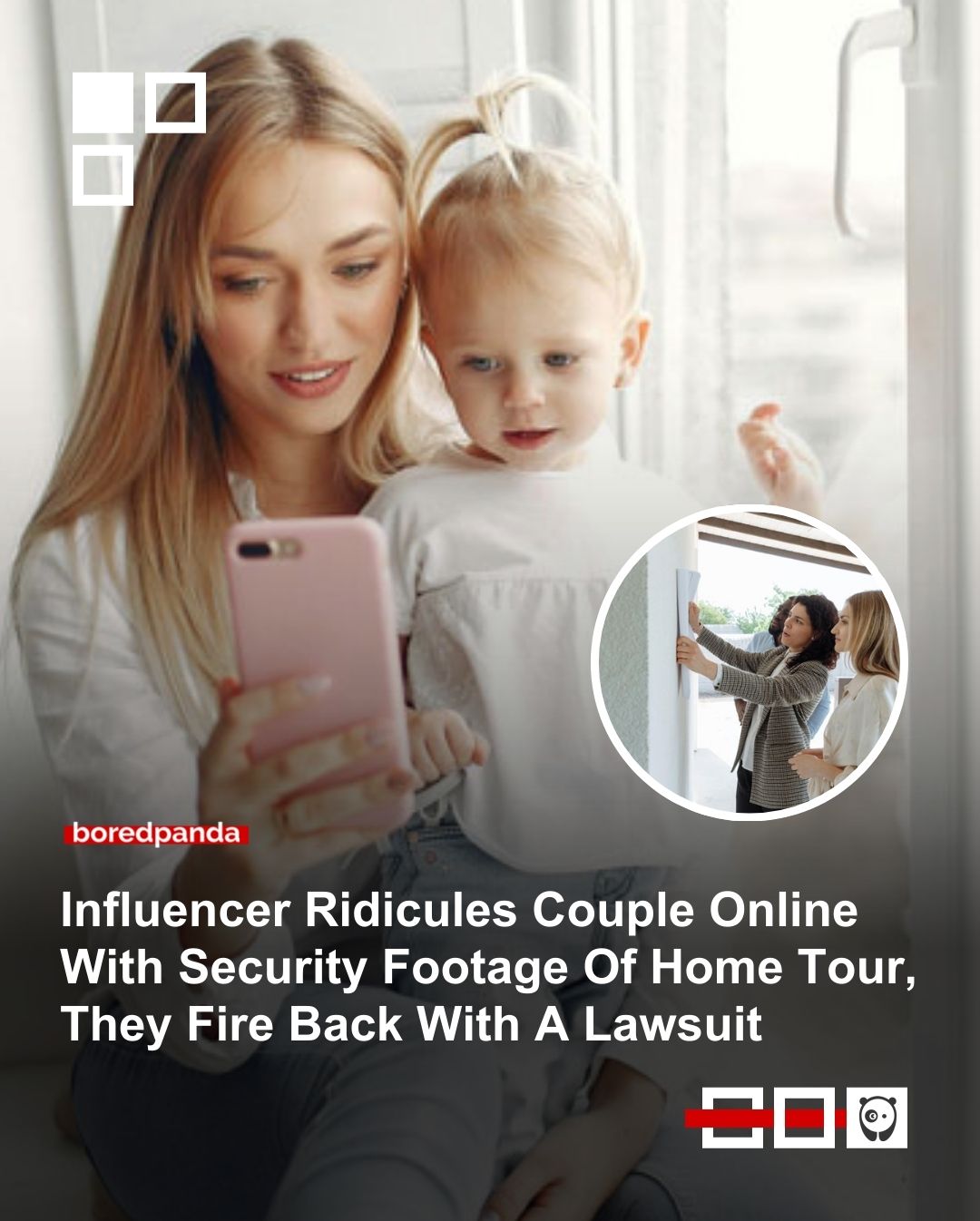 Influencer ridicules couple online with security footage of home tour, they fire back with a lawsuit. Click link in bio for more!