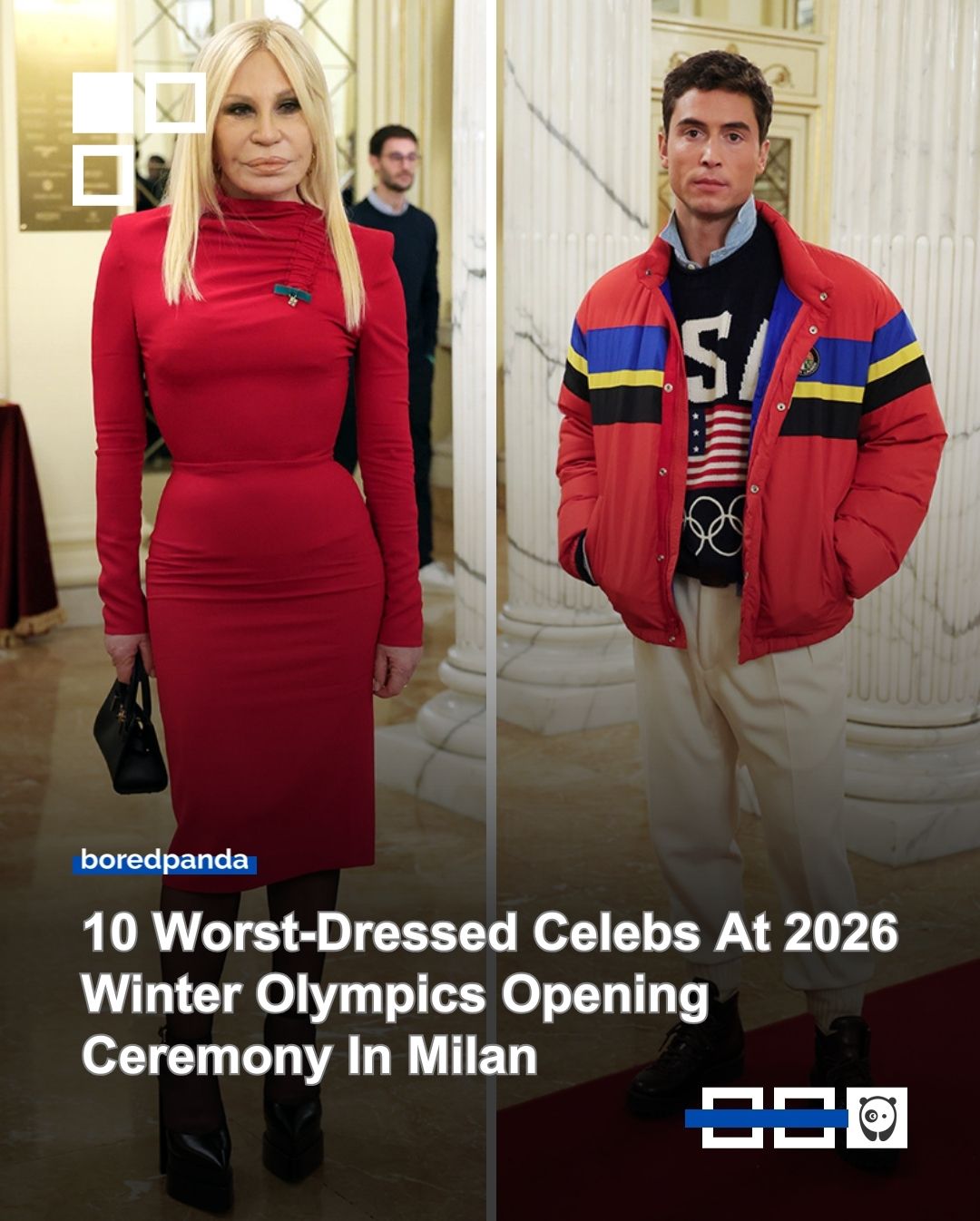 The 2026 Winter #Olympics kicked off in Milan with a glamorous opening night, but not every red carpet look delivered.

See the 10 worst-dressed moments from opening night. Link in bio.