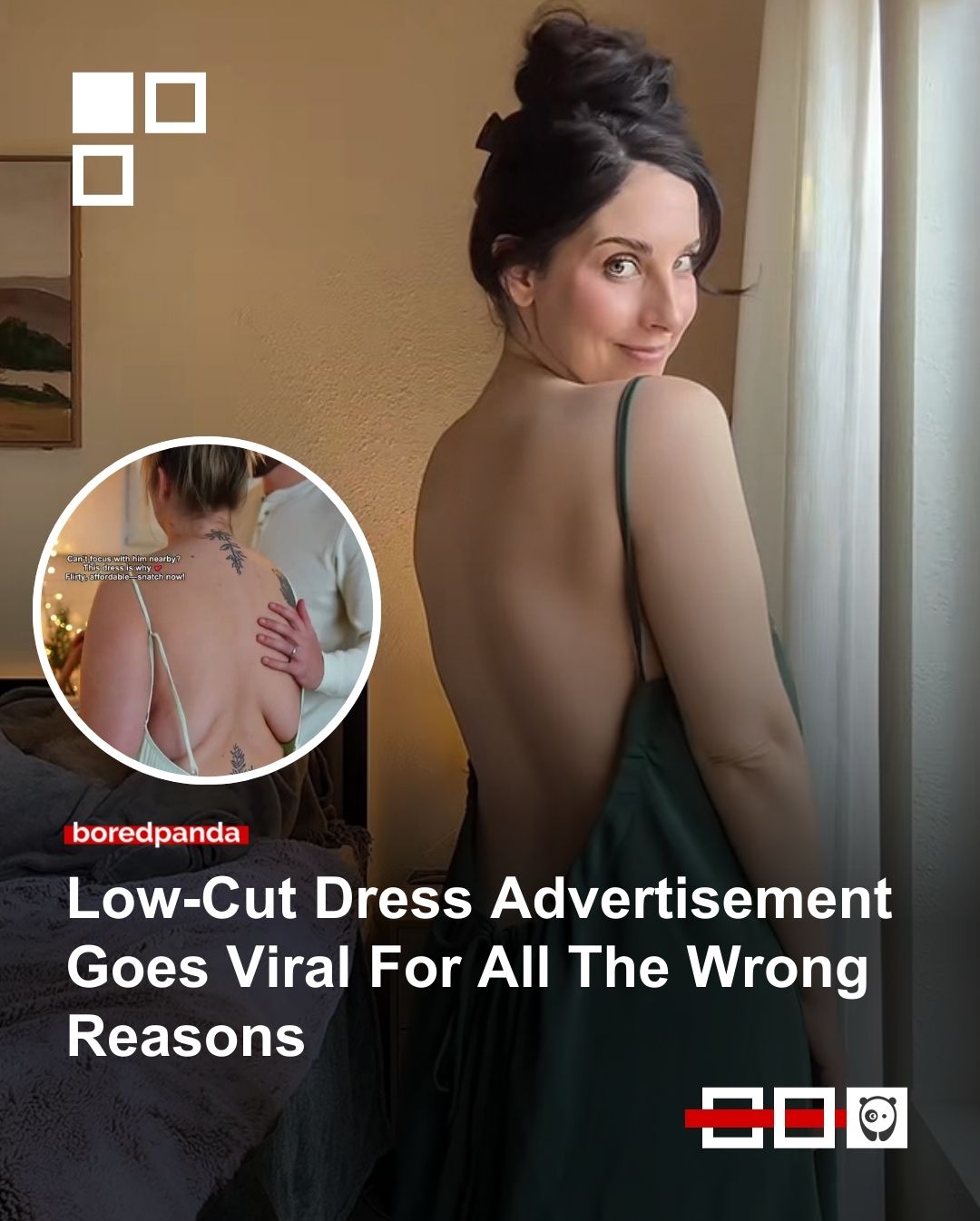 A backless dress ad is going viral, racking up over 20 million views—and sparking everything from confusion to secondhand embarrassment. The ad clip has viewers talking, and reactions are pouring in. 

See the details at the link in our bio.