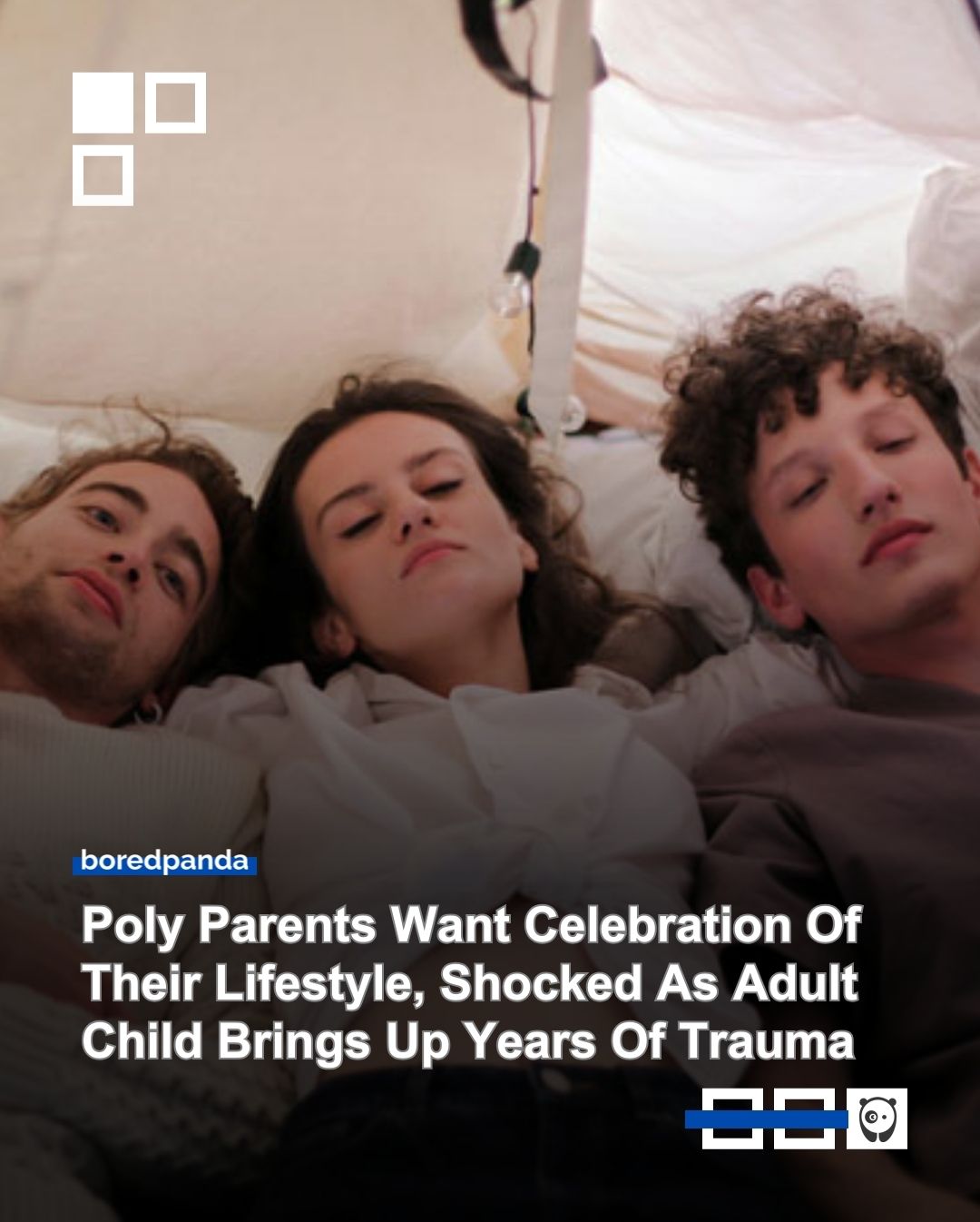 One person is opening up online about growing up with polyamorous parents, saying what looked like “rainbows and butterflies” from the outside felt very different as a child. 

Read their story at the link in our bio.