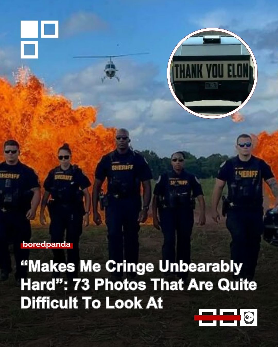 "My police department posted this stupid photo of their sheriffs. This is our taxes at work."

The internet is full of moments that make you wince, shake your head, and feel that unmistakable secondhand embarrassment.

We’ve rounded up some of the most painfully cringe-worthy photos that truly live up to the phrase, “It hurts just to look.” See them at the link in our bio.