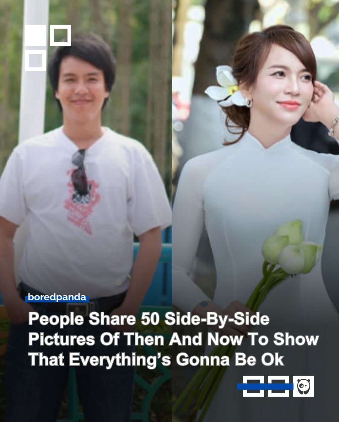 In one online community, people share side-by-side photos of themselves and their loved ones, showing just how much has changed over the years.

See our favorite transformations at the link in our bio.