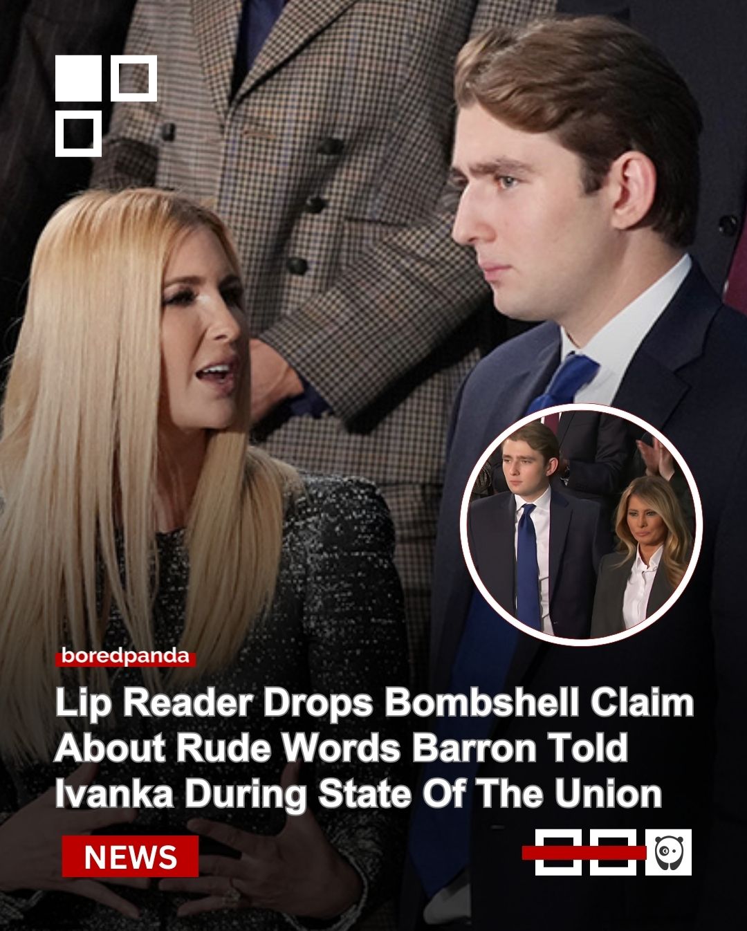 Barron Trump made his first public appearance since January 2025.

After attending his father’s State of the Union address, 19-year-old Barron Trump sparked online buzz when a lip reader claimed to decode a comment he made to his sister Ivanka during the event.

Read the details at the link in our bio.