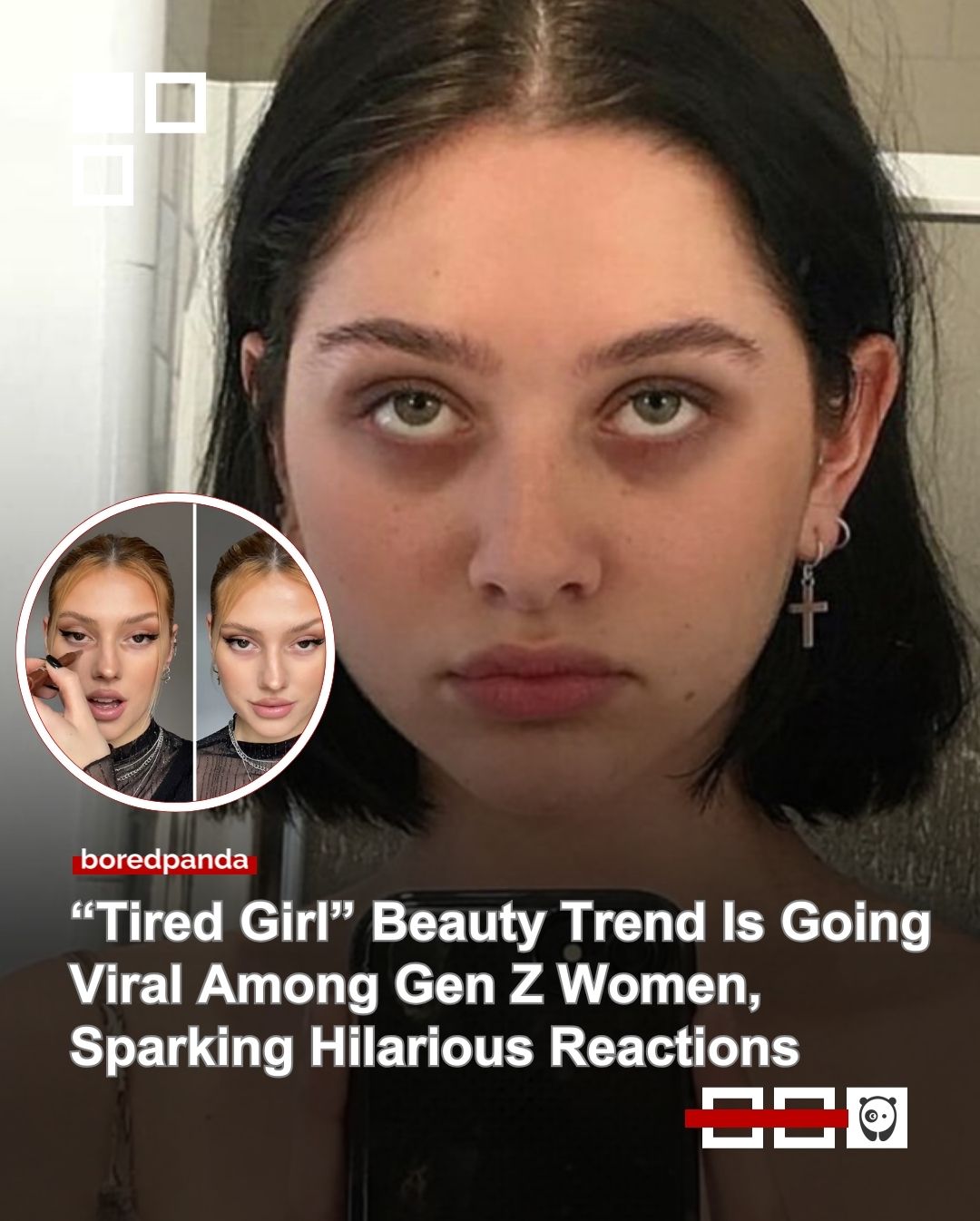 The “Tired Girl” aesthetic celebrates an exhausted look, embracing undereye bags in contrast to traditional beauty norms.

The look that was popularized by Jenna Ortega on 'Wednesday' caused some hilarious reactions.

Read the details at the link in bio.