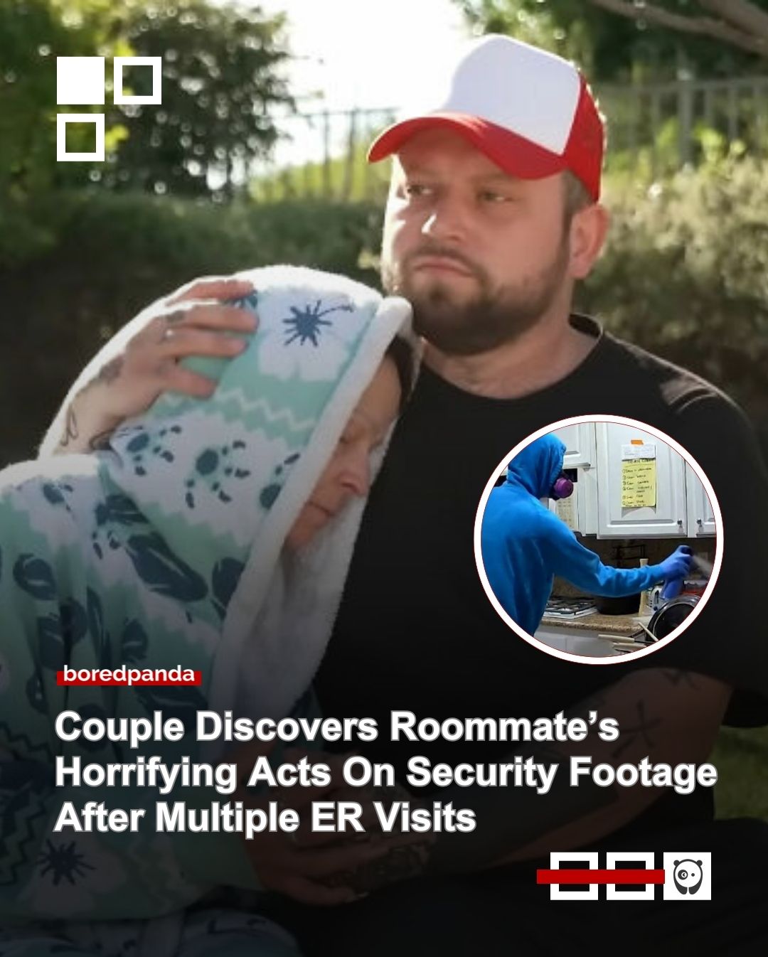 David and Billy Sonhopper slowly watched their home turn into a horror story over the last few months.

They were shocked to find out the real reason they were making frequent trips to the hospital was their neighbour "poisoning" their food.

Read the details at the link in bio.