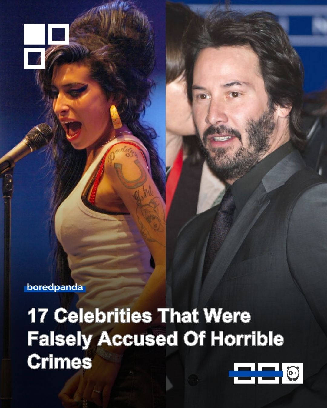 We’ve all seen celebs make headlines for the wrong reasons. But while some face real consequences, others were hit with serious false allegations, and that’s exactly what happened to names like Keanu Reeves, Amy Winehouse, and 15 others.

These stars cleared their names, avoiding the kind of downfall that has ended other careers.