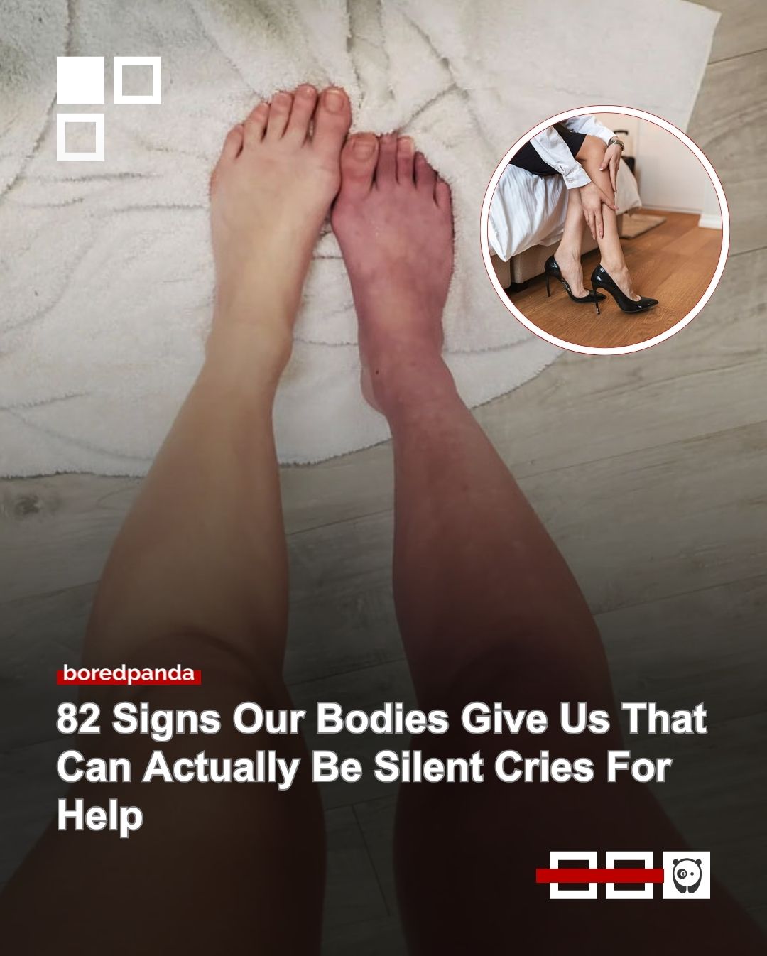 "Unexplained pain in your lower legs could be a blood clot."

60% of Americans say they ignore symptoms that don't feel "serious." But our bodies have a way of telling us something is wrong; we just have to listen. See the full list of red flags at the link in our bio.