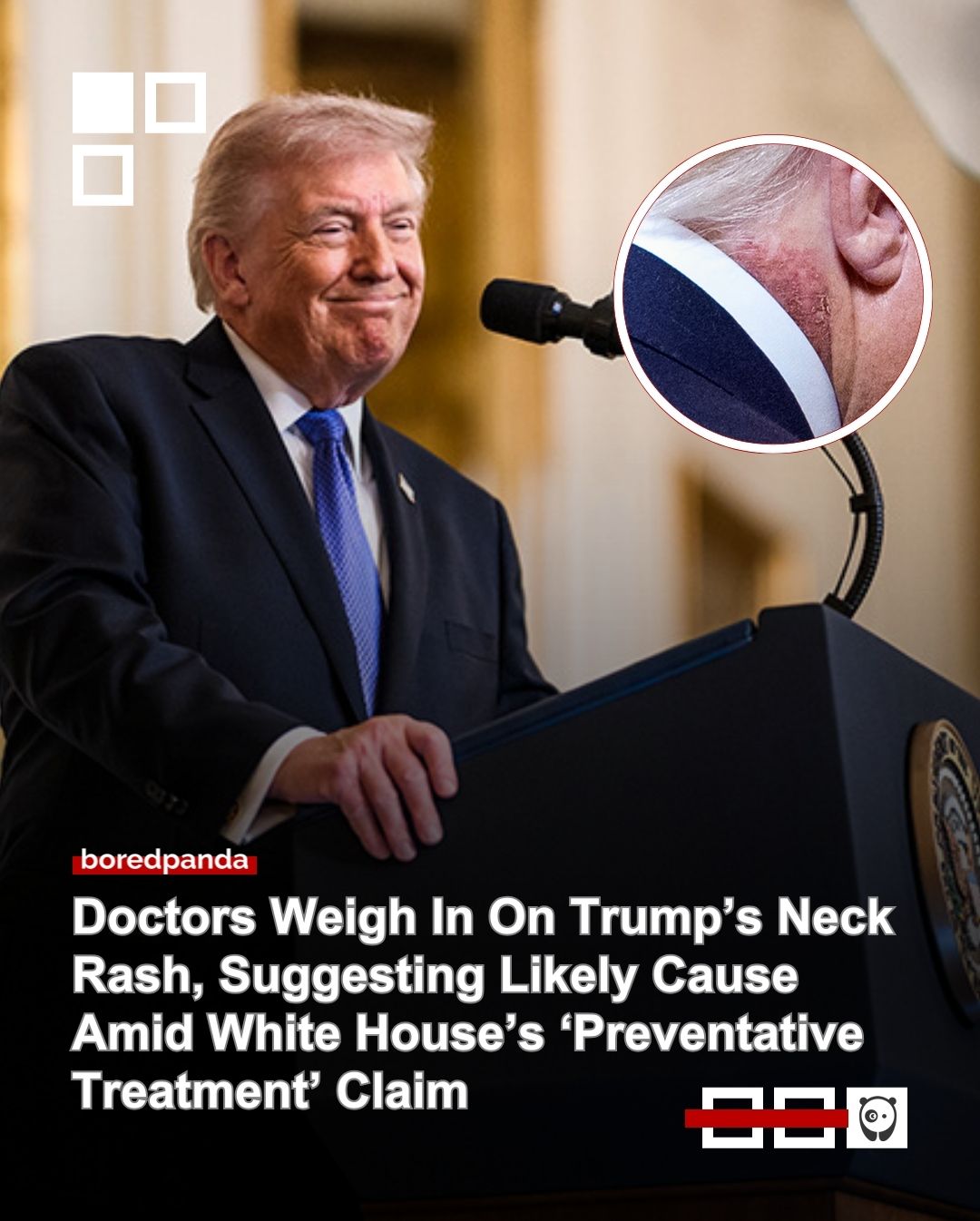 Doctors believe Trump’s neck rash may be the precursor to a serious health condition, despite no formal diagnosis from the White House.

Click link in bio for the details.
