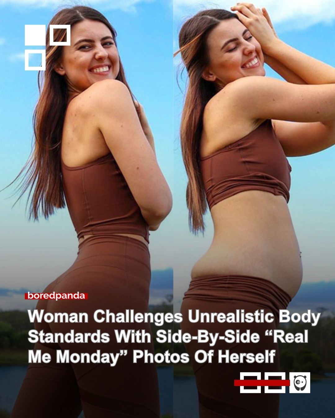 Bree Lenehan, who is a social media content creator and business owner, caught everyone’s attention by posting side-by-side pictures of her posed and real-looking body. 

See more at the link in our bio.
