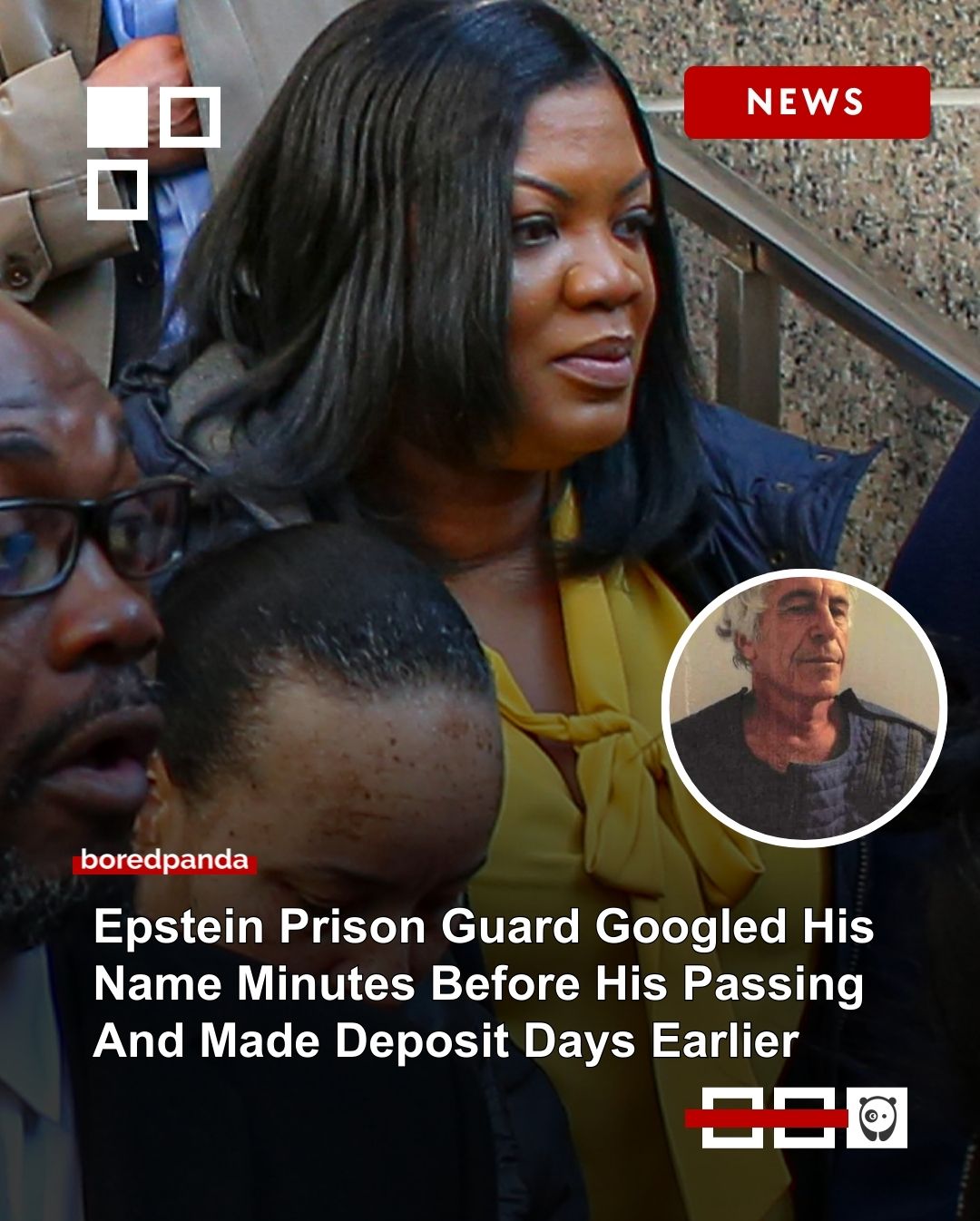 Newly released DOJ records revealed that a prison guard searched for "latest on Epstein" just minutes before his body was discovered. 

Forensic investigators flagged a series of suspicious cash deposits into a guard's account, including a $5,000 payment days before the incident. Read the details at the link in bio 🔗