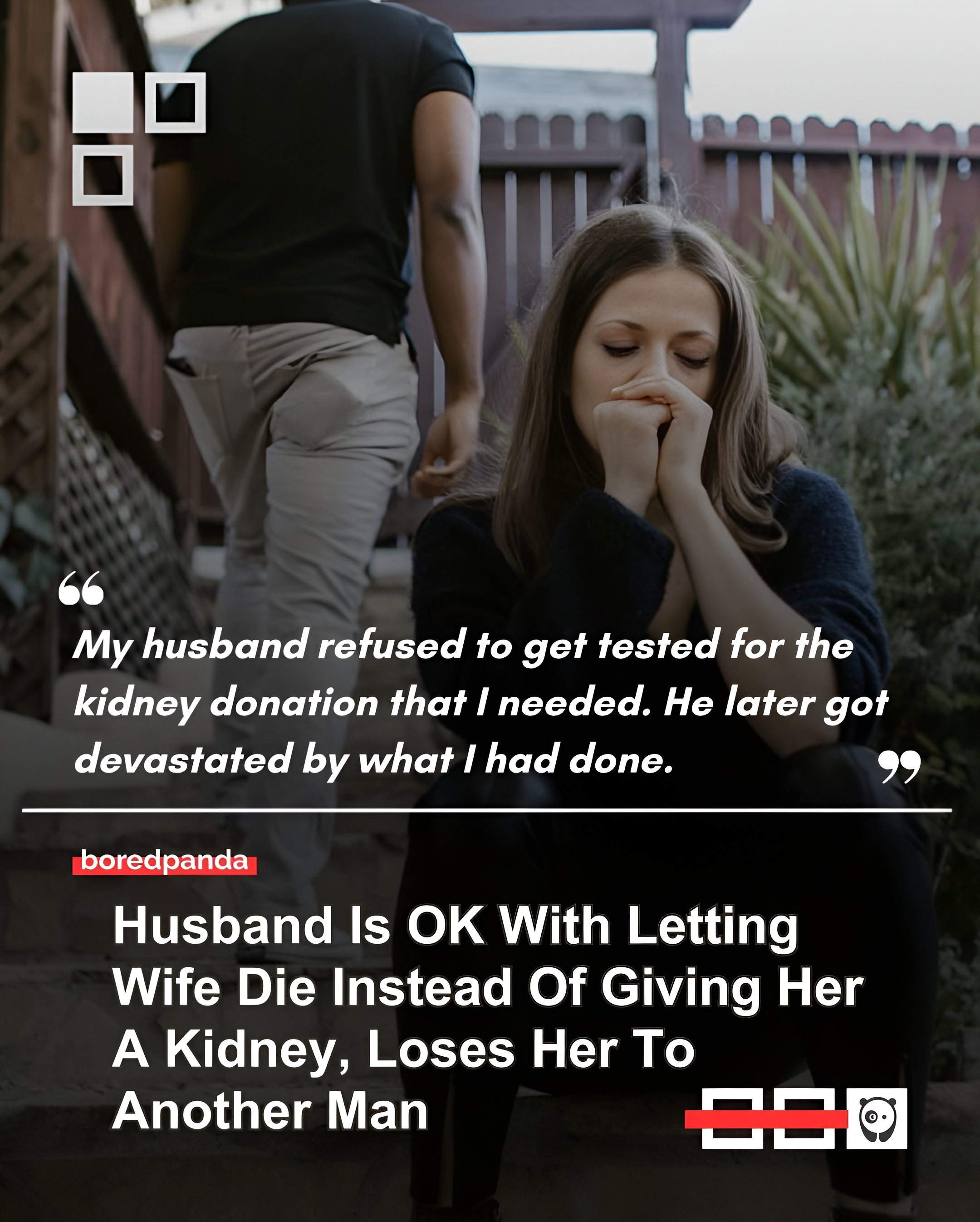 For this woman, it wasn’t her spouse who ended the relationship when her health took a turn for the worse. She herself realized she no longer felt the same way about her husband after a friend donated his kidney for her, something her husband refused to do. Do you think this divorce is justified? Read the story at the link in our bio.


#relationships