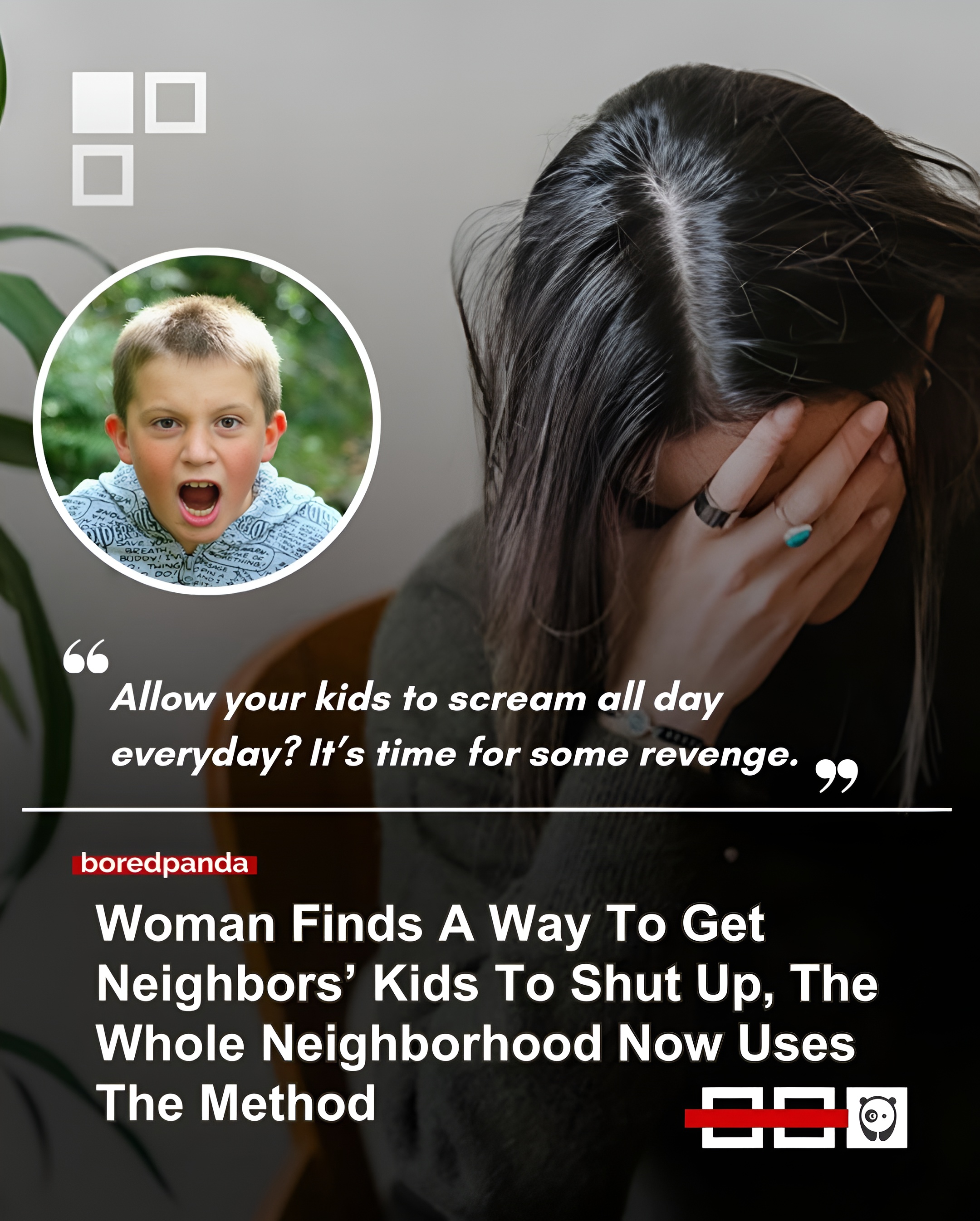 When an online user tried to relax in her backyard, her neighbors’ kids kept disturbing the peace. The three siblings constantly annoyed everyone nearby, and their parents refused to intervene. So she decided to fight fire with fire. 

Read more at the link in bio 🔗