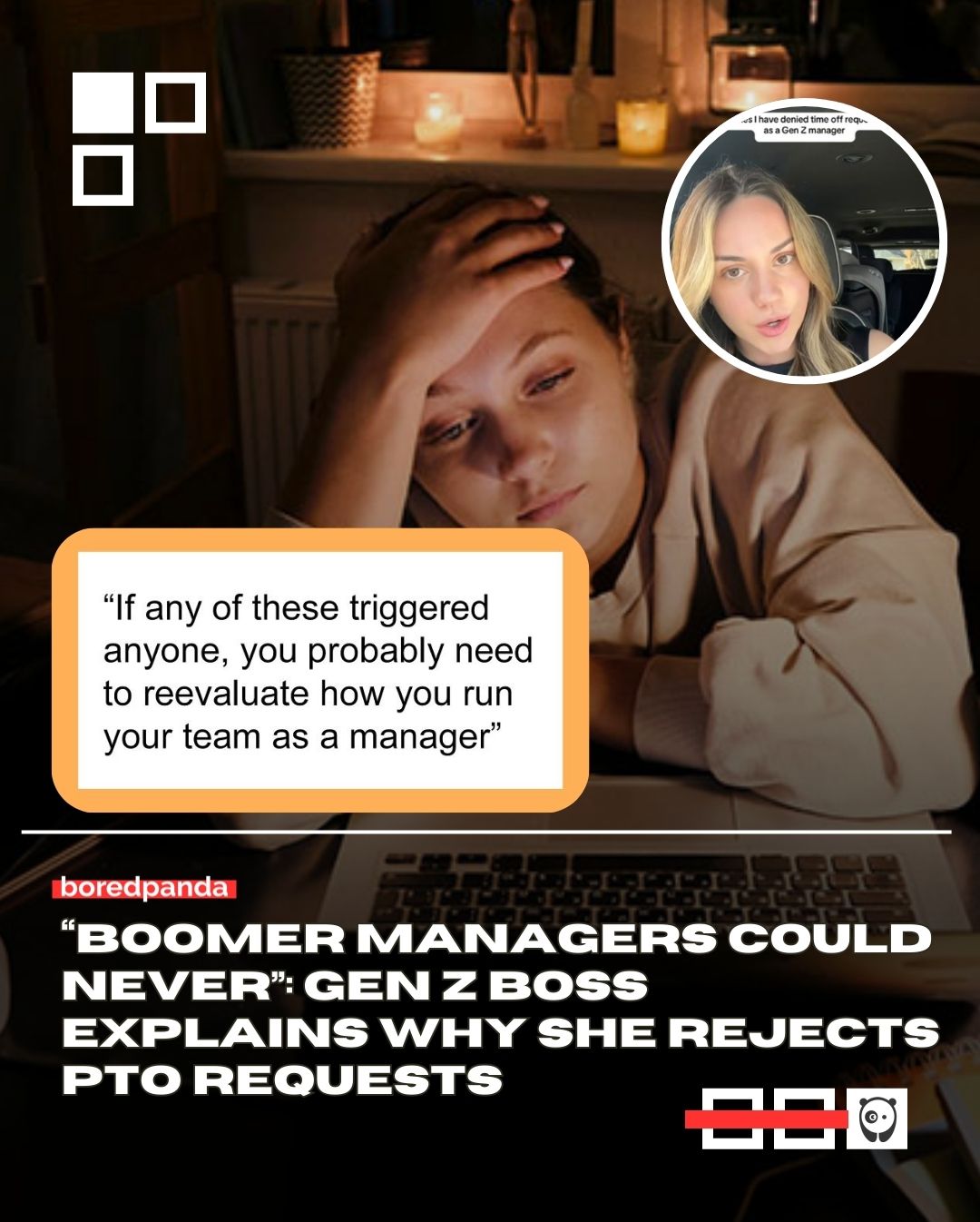 Elizabeth Beggs isn’t your typical manager; she’s viral for setting boundaries on time-off requests while still keeping empathy at the core. Her reasoning for this new approach might actually make you rethink everything you thought about time off.

Read more at the link in our bio!


#GenZ #work #viral