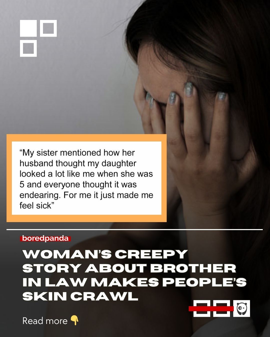 She broke up with him because something just felt "off." What she didn’t expect was that he’d later marry her sister.

Years later, that feeling hasn’t gone away. Now a mom, this woman doesn’t want her 13-year-old daughter going on a family trip where he’ll be—she just can’t shake the worry. She turned to the internet for answers.

Read the story at the link in bio.
