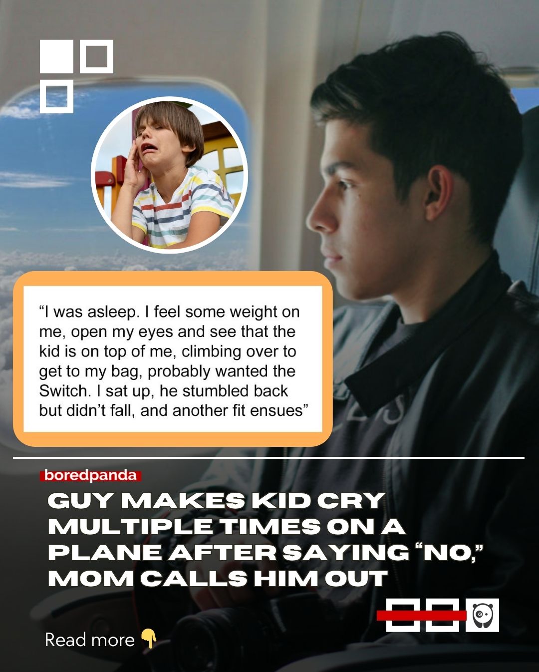 Air travel can already be stressful: long lines, security checks, and the possibility of sitting next to a difficult passenger.

For one traveler, that meant sitting beside a mom and her child on a 15-hour flight. He spent hours helping keep the kid entertained, even letting him play on his Nintendo Switch. But when he finally set a boundary, the child threw a tantrum, and the mother blamed him.

Now he’s left wondering if he was in the wrong. Click the link in bio for the story.

#travel #viral