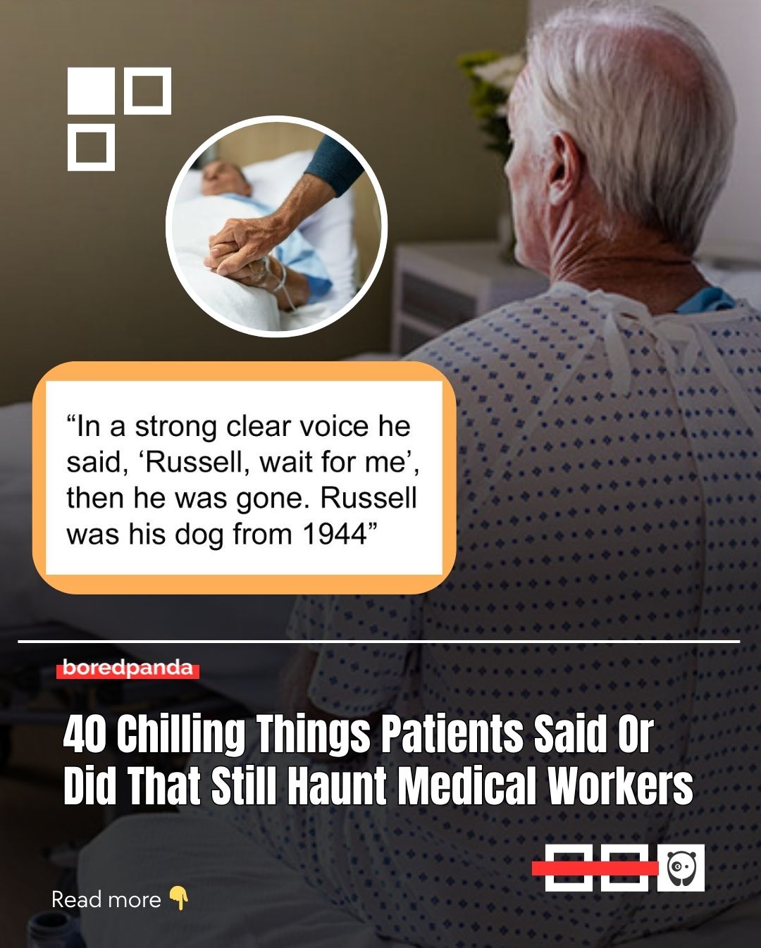 When someone online asked, “What’s the eeriest thing a patient has ever said or done to you?”, doctors began sharing the moments that still haunt them, stories that reveal just how emotionally intense a hospital can truly be.

Read their stories at the link in our bio.

#hospital #story #viral