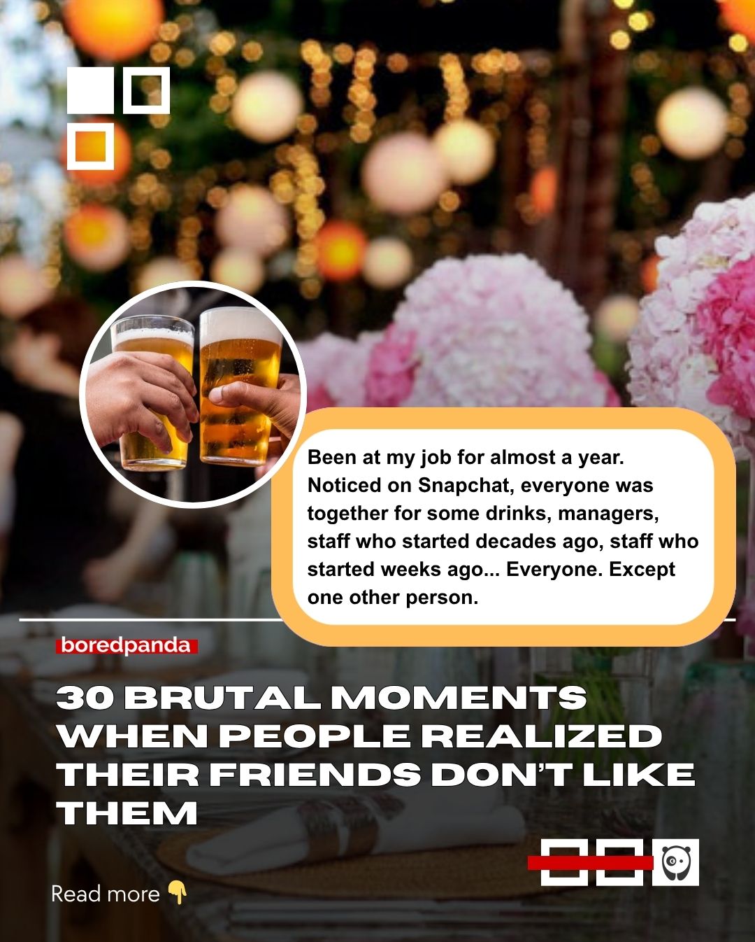 The people you consider your closest friends might not see you the same way. And sometimes, it takes one small moment to realize you were never really part of their inner circle.

These stories dive into those eye-opening experiences—when friendships didn’t turn out to be as real as they seemed, along with insights from a relationship expert on what genuine friendship actually looks like.

Read more at the link in our bio.
