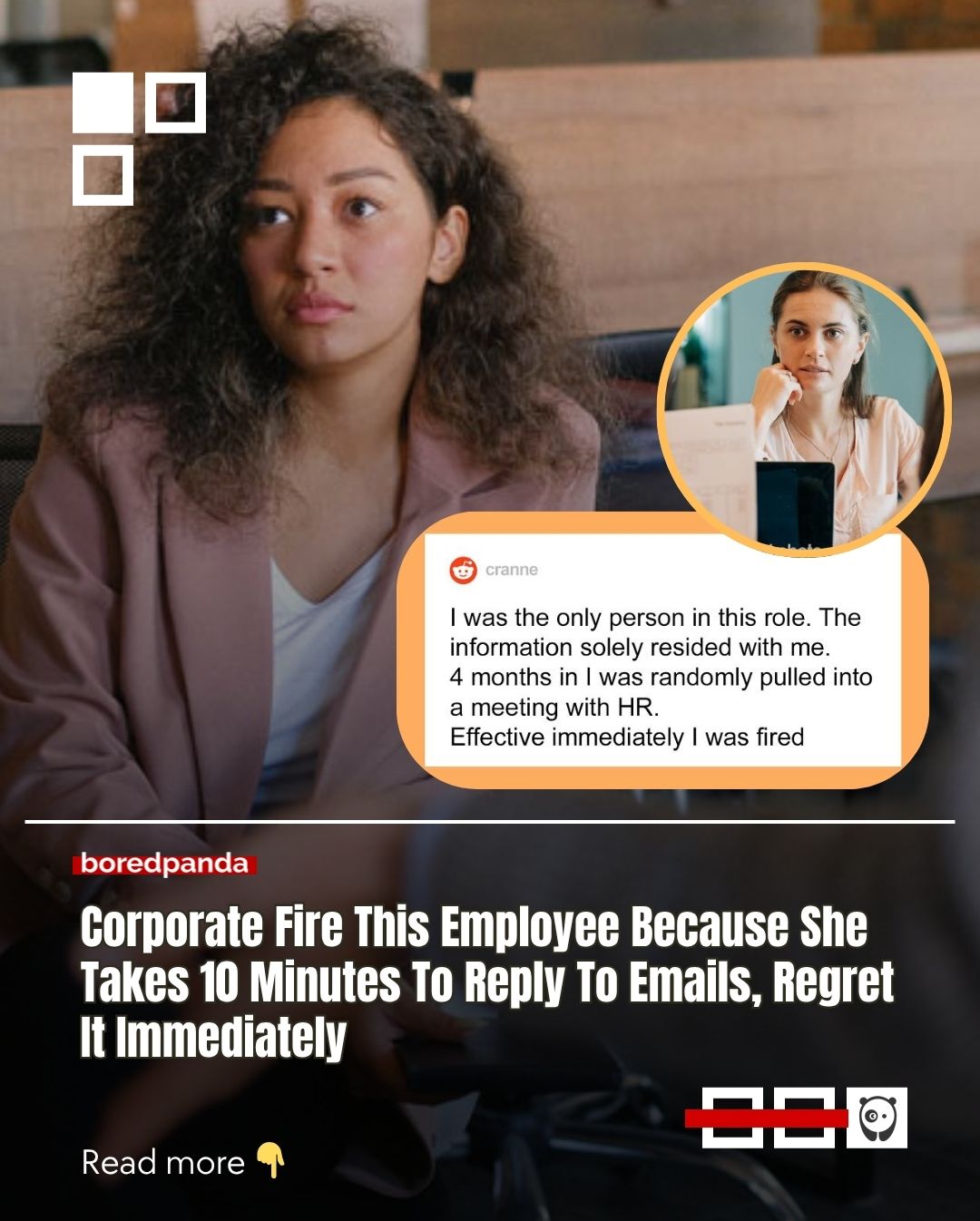 She was fired out of nowhere for replying to emails “too slowly,” as in, 10 minutes.

Instead of arguing, she turned to the one thing they couldn’t twist, her contract, and followed it exactly as written. 

What happened next didn’t just backfire on the company. It became the kind of revenge that only comes from playing by the rules. 

Read the full story at the link in our bio.

#work #story