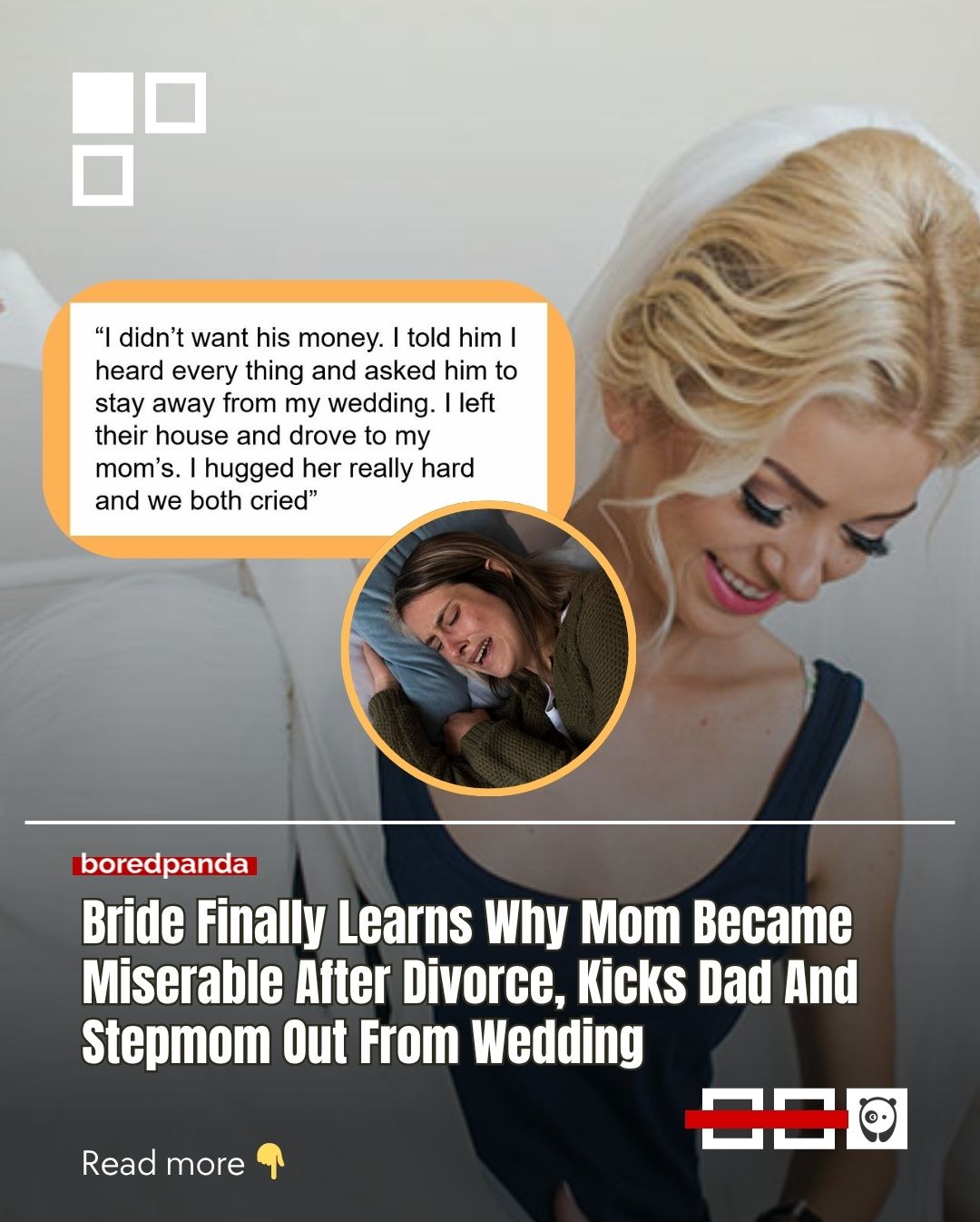 Finding out some twisted secrets about our parents can be a harsh blow for anyone. 

This woman was shocked to the core after learning that her dad and stepmom had cheated on her pregnant mom. Here's a tale of how a woman disinvited her cheating father from her wedding after his secret was out.

Read the article at the link in our bio.

#family #wedding #drama