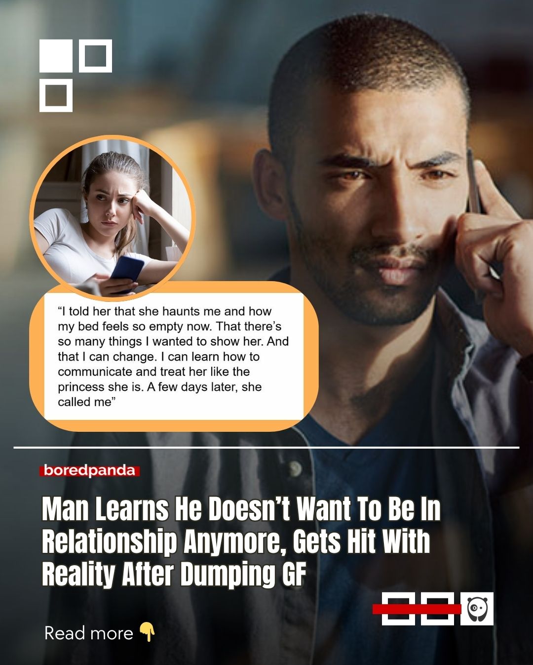 Sometimes you don’t realize what you had until it’s way too late.

He had a great relationship and threw it away just to “see what being single is like.” Three months later? Instant regret.

But instead of moving on, he came back, and that’s where things got messy.

Read the story at the link in our bio.

#relationships #couple #social