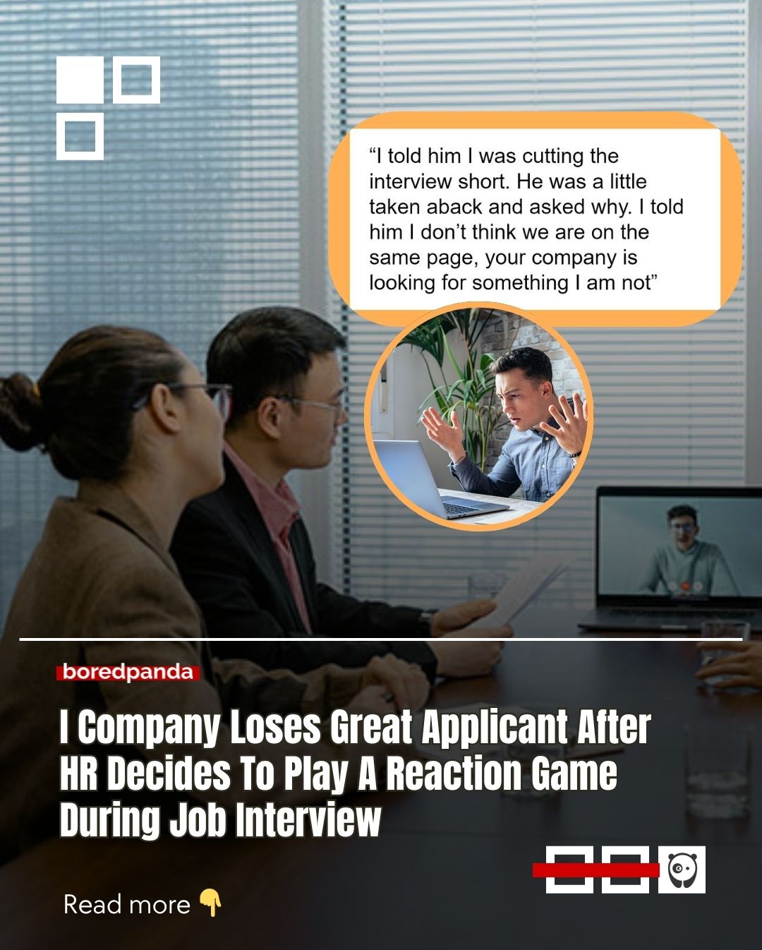 He walked into an interview thinking it was for a simple admin role, and walked out feeling like it was a test he never signed up for.

They questioned his education, dismissed his experience, wanted a CFA for an admin job, and then admitted the posted salary was just there to “attract talent.”

So he cut the interview short.

Read more at the link in our bio!

#work #job #interview