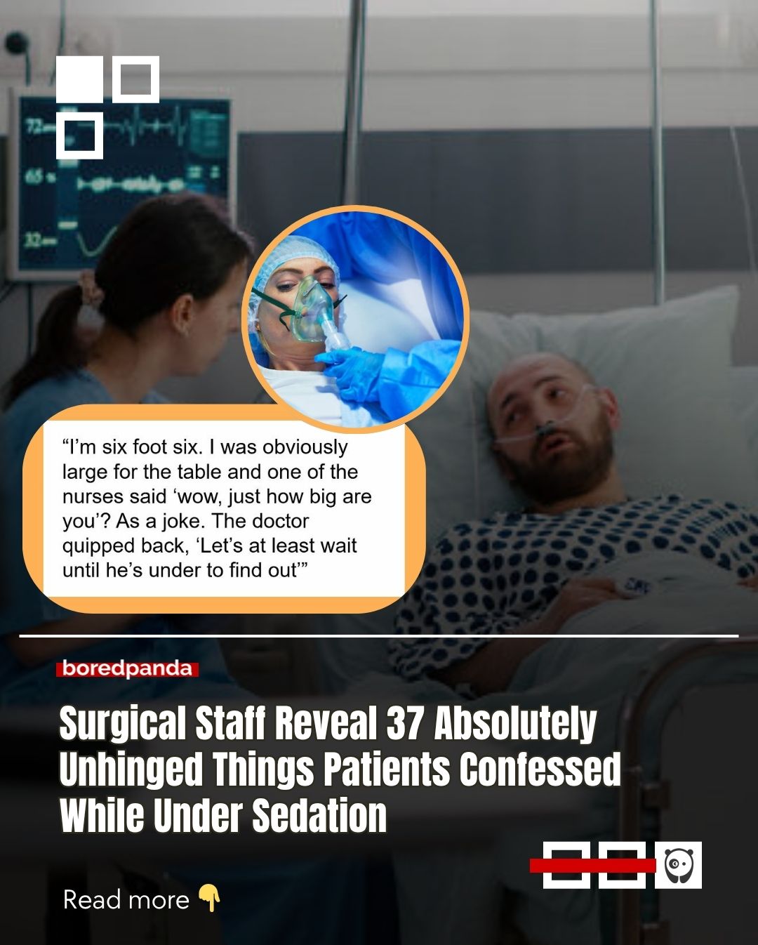 Half-asleep on the operating table, patients start speaking without a filter. One-liners, emotional outbursts, and bizarre confessions spill out; hilarious, confusing, unforgettable. 

And the kicker? When they wake up, none of it ever happened… at least in their memory.

Read all at the link in our bio!

#medicine #viral