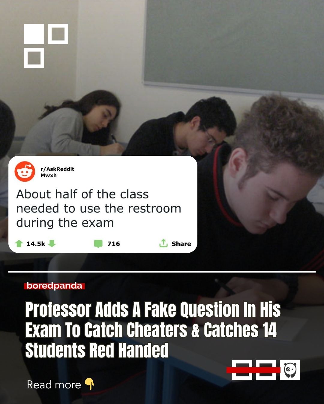 She was the one student too anxious ever to cheat, while others treated it like a sport. Tiny handwriting, hidden notes, every test came with new tricks.

So one professor decided to flip the script, adding a fake question to the exam and giving them a shocking experience.

Read more at the link in our bio!