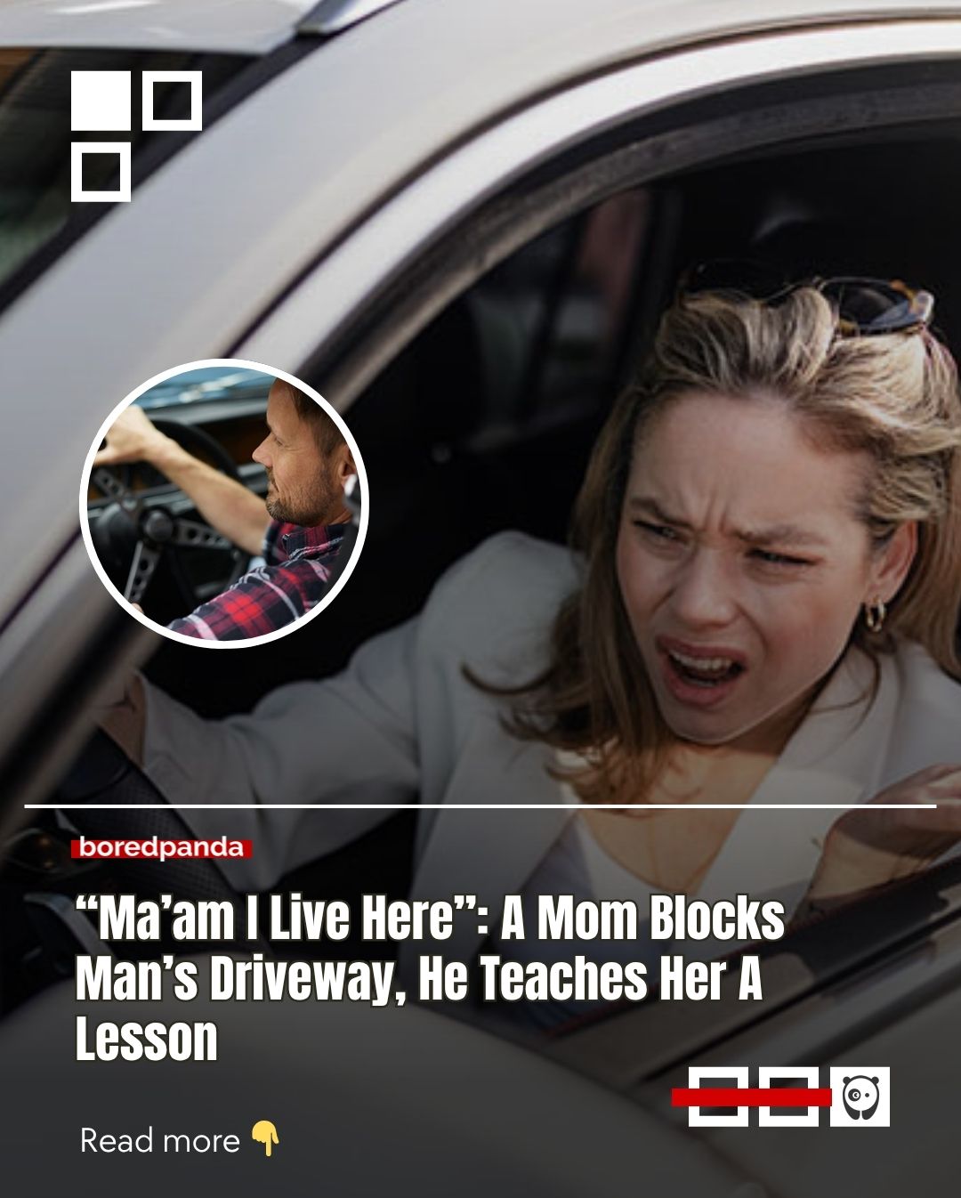 She blocked someone’s driveway and said she’d “only be a few minutes.” The problem? It was the homeowner’s driveway.

After being refused entry to her own garage and told to wait, the homeowner decided to match that same energy, parking in a way that trapped the car completely.

A “few minutes” turned into honking, doorbells, and a very awkward exit.

Read the full story at the link in our bio.