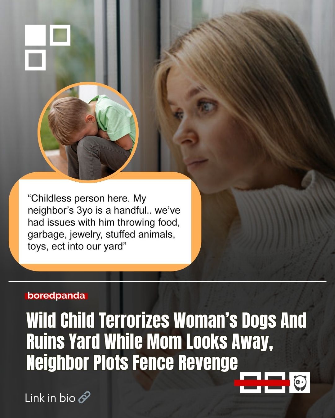 Her yard kept turning into a playground, but not by choice.

A neighbor’s kid was wandering in, feeding her dogs random snacks, leaving behind toys, and making a mess, while the mom just watched.

After enough “accidents,” she decided it was time to fix the problem herself.

Read the full story at the link in our bio!

#childfree #drama #family