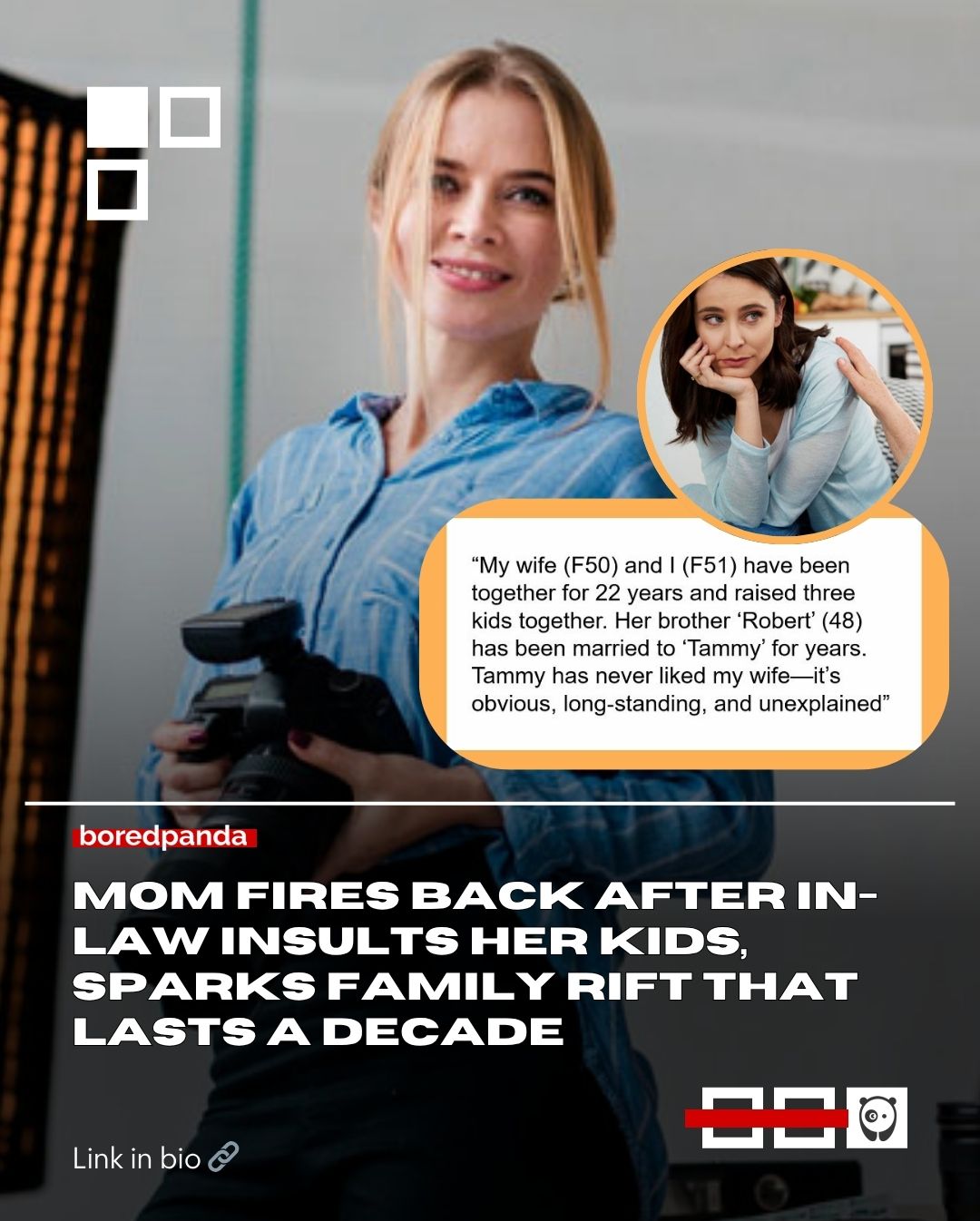 It started with one moment, one decision to stand up for her kids. She thought it would pass as most family disagreements do. It didn’t...

Instead, it turned into years of tension, side comments, and a growing divide that never really healed.

Nearly a decade later, she’s finally calling it out for what it is and reopening something that was never truly resolved.

Read the full story at the link in our bio.