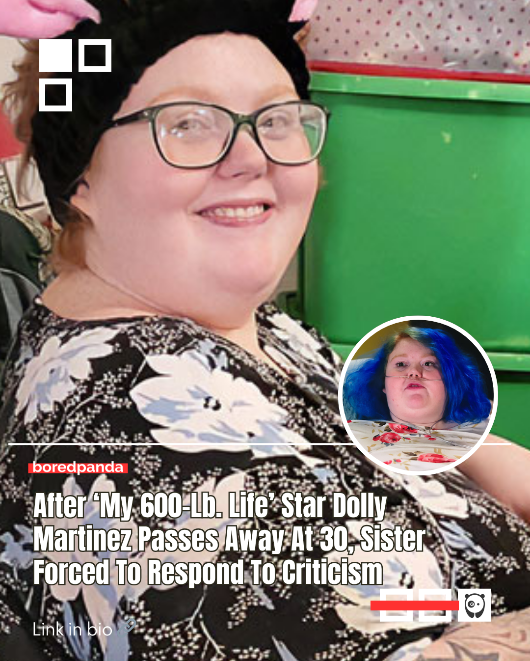 My 600-Lb. Life star Dolly Martinez passed away at the age of 30, her sister Lindsey Cooper announced on Facebook. Dolly was 25 when she shared her story on the show in 2022.
Lindsey shared a statement addressing haters, who were saying "cruel and mean" things following her sister's passing. Read more at the link in our bio.