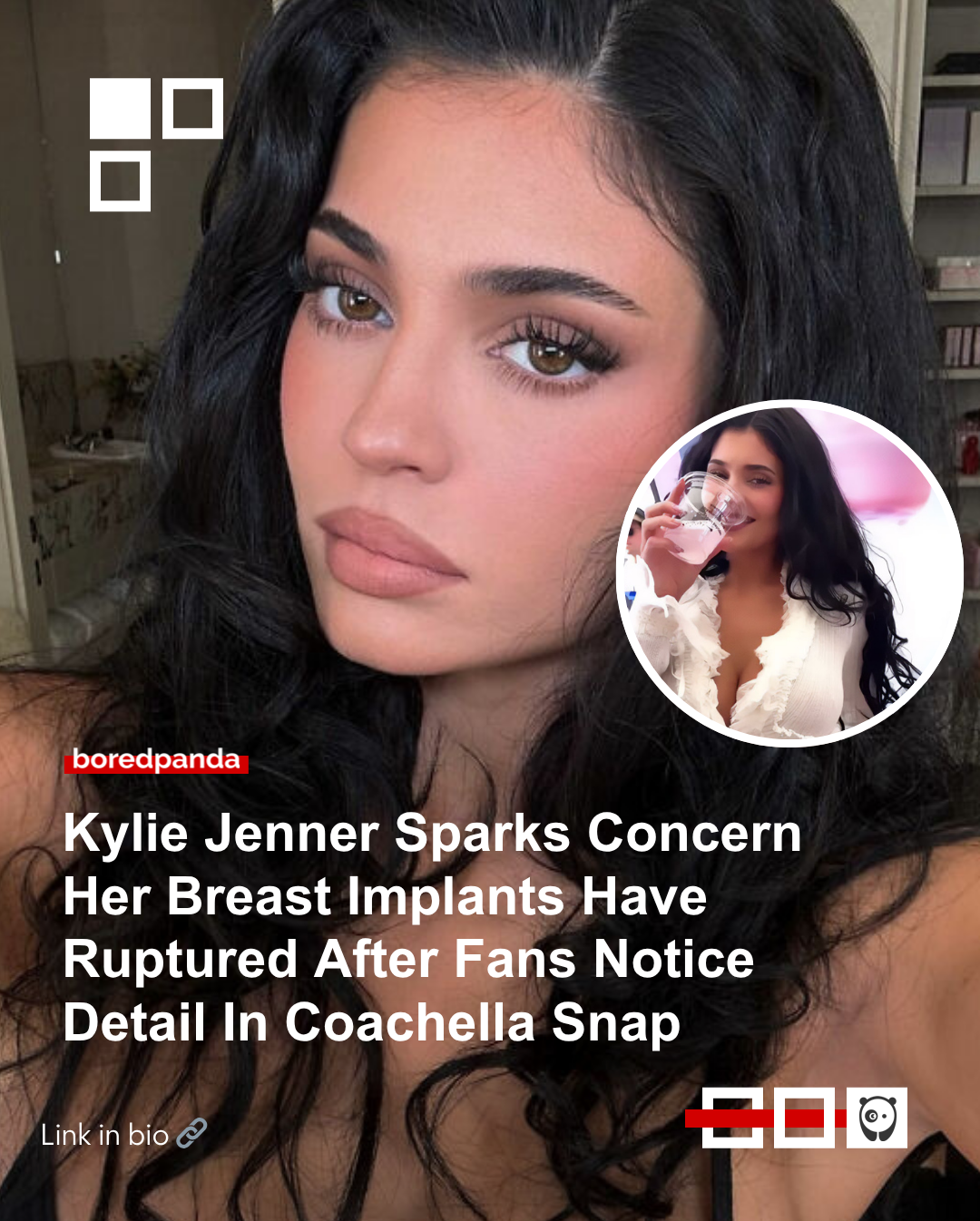 Kylie Jenner's appearance at the Coachella music festival sparked unnecessary commentary on her appearance.Some expressed concern as they were convinced something had happened to her breast implants.
“She’s botched,” one claimed online.Read more at the link in our bio.