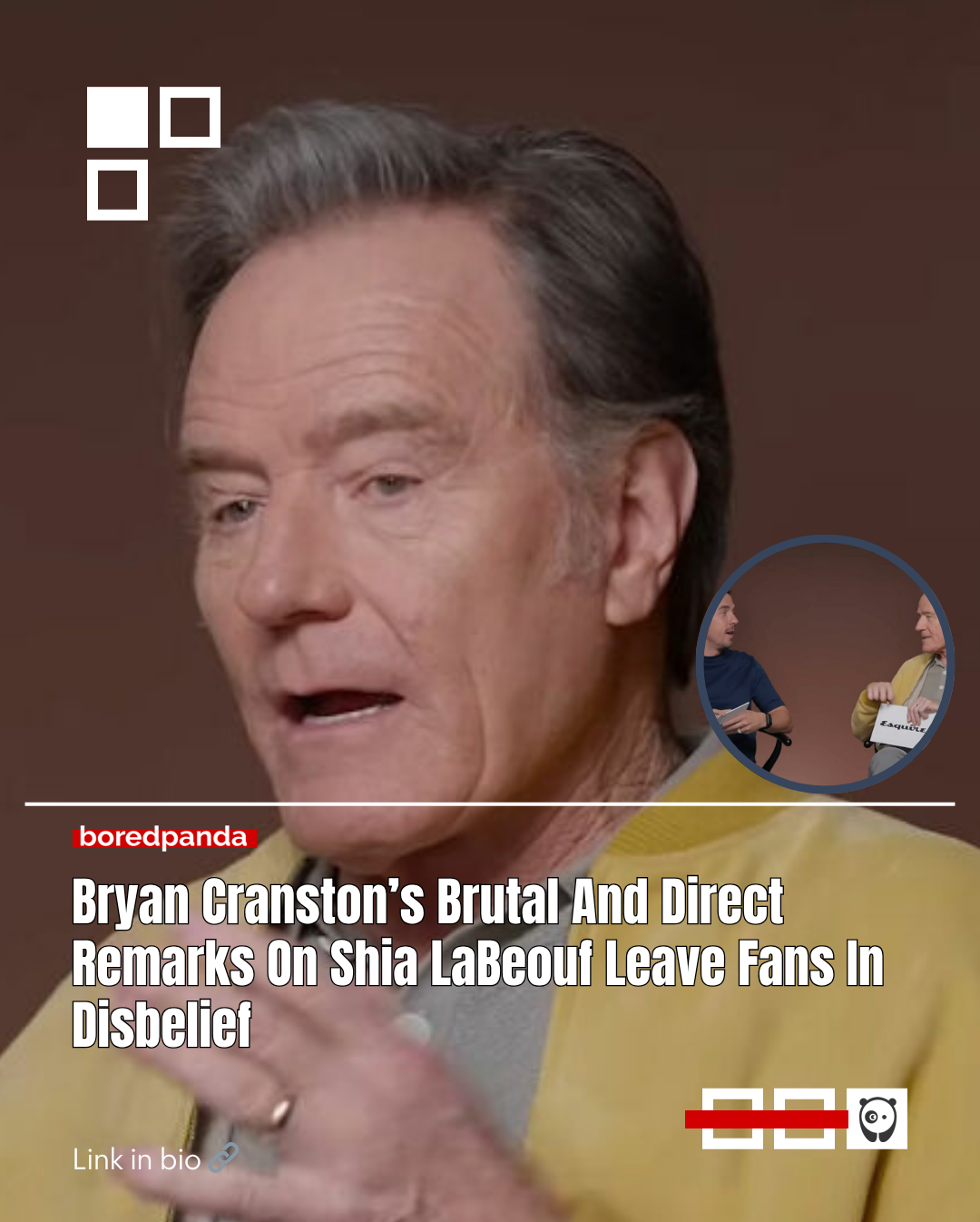Veteran actor Bryan Cranston’s brutally direct message to Shia LaBeouf during a viral interview left fans stunned.
What started as a lighthearted discussion took a surprising turn when Cranston compared Frankie Muniz’s “what if” career path to LaBeouf’s troubled reality. Read more at the link in our bio.