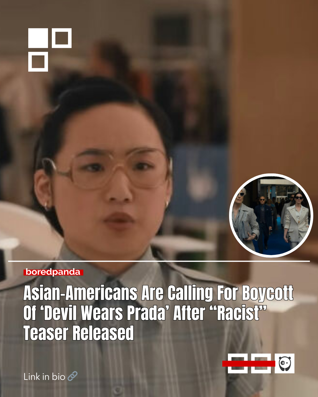 The Devil Wears Prada 2' faces backlash for a scene criticized as "racist" just before its May 1 release. Critics argued that the scene in question uses Hollywood stereotypes about Asian people being "nerdy" and "boring."
Social media users have called for a boycott of the film, condemning the use of a "racist name" and "cheap stereotypes." Read more at the link in our bio.