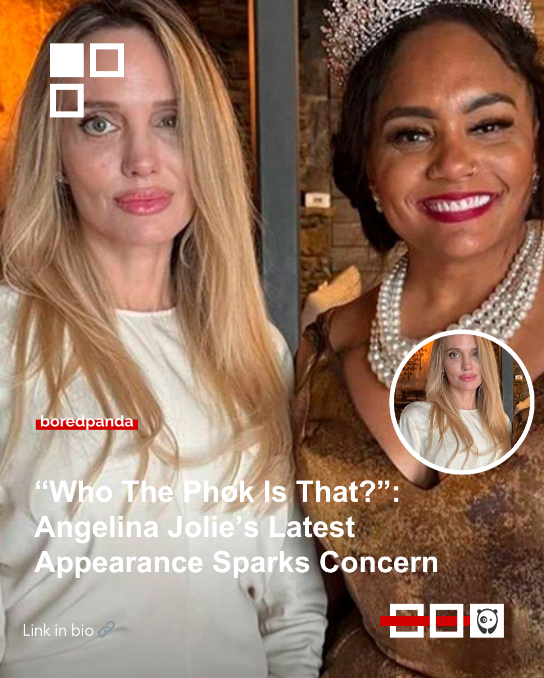 Angelina Jolie attended a mother-daughter brunch with her 21-year-old daughter, Zahara, hosted by her university.
Many people fixated on the actress’ appearance, speculating about possible cosmetic work or health issues. The Hollywood beauty previously stated that she’s “not into plastic surgery.  Read more at the link in our bio.