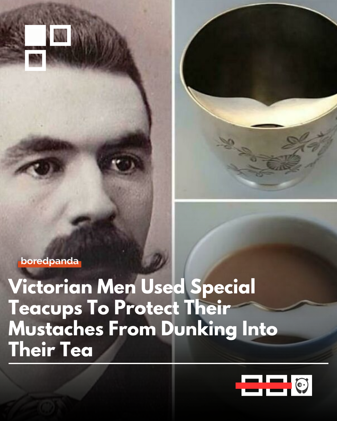 In Victorian times, some men used specially designed teacups with built-in mustache guards to keep their facial hair from dipping into their tea. ☕
These “mustache cups” featured a small barrier inside the rim, blending elegance with practical grooming etiquette.

#Facts #randomfacts #victorianera