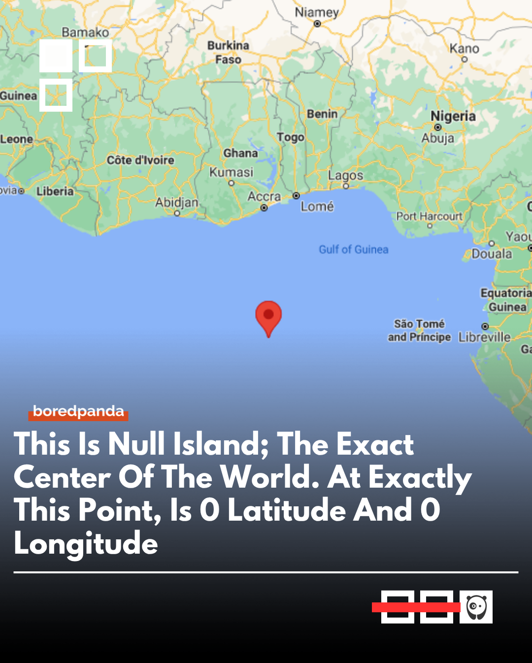 Null Island is the Exact Center Of The World. It is a fictional point in the ocean located at coordinates 0° latitude and 0° longitude, where the equator and prime meridian meet. 🌍
It’s not a real island, but it appears in mapping systems as a placeholder when GPS data is missing or incorrect.  

#facts #funfacts #nullisland #interestingfacts