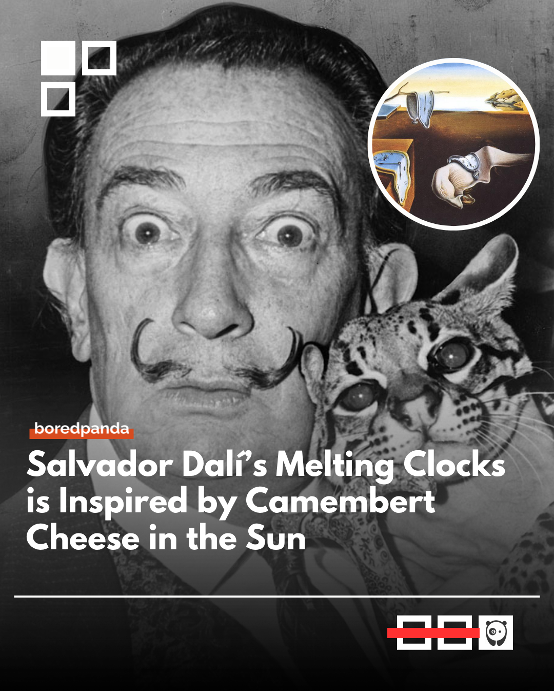 Salvador Dalí is said to have been inspired to create his famous melting clocks after observing soft Camembert cheese melting in the sun. 🕰️
That visual of distortion and softness influenced his surreal approach to time and form, most famously seen in The Persistence of Memory. 

#Salvadordali #persistenceofmemory #art #artfacts #artists 