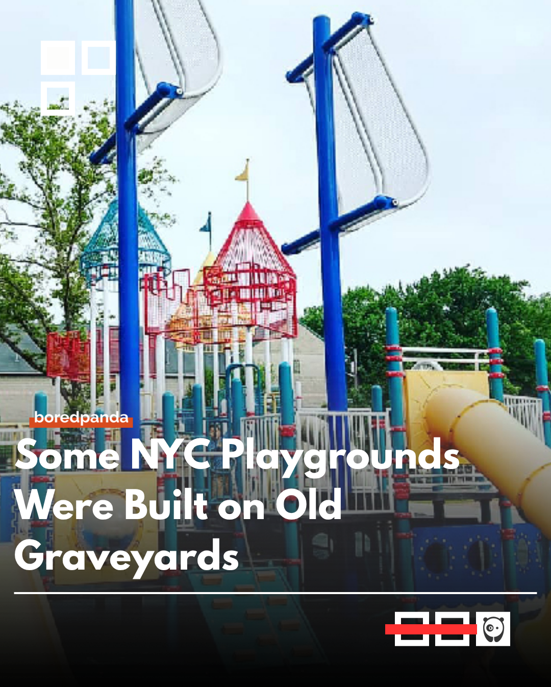Several New York City playgrounds are located on land that was once a burial ground. In 2019, Untapped New York identified five playgrounds that were formerly cemeteries, including Police Officer Moira Ann Smith Playground, Newtown Playground in Queens, Wayanda Park, Martin’s Field Playground, and James J. Walker Park in Greenwich Village.