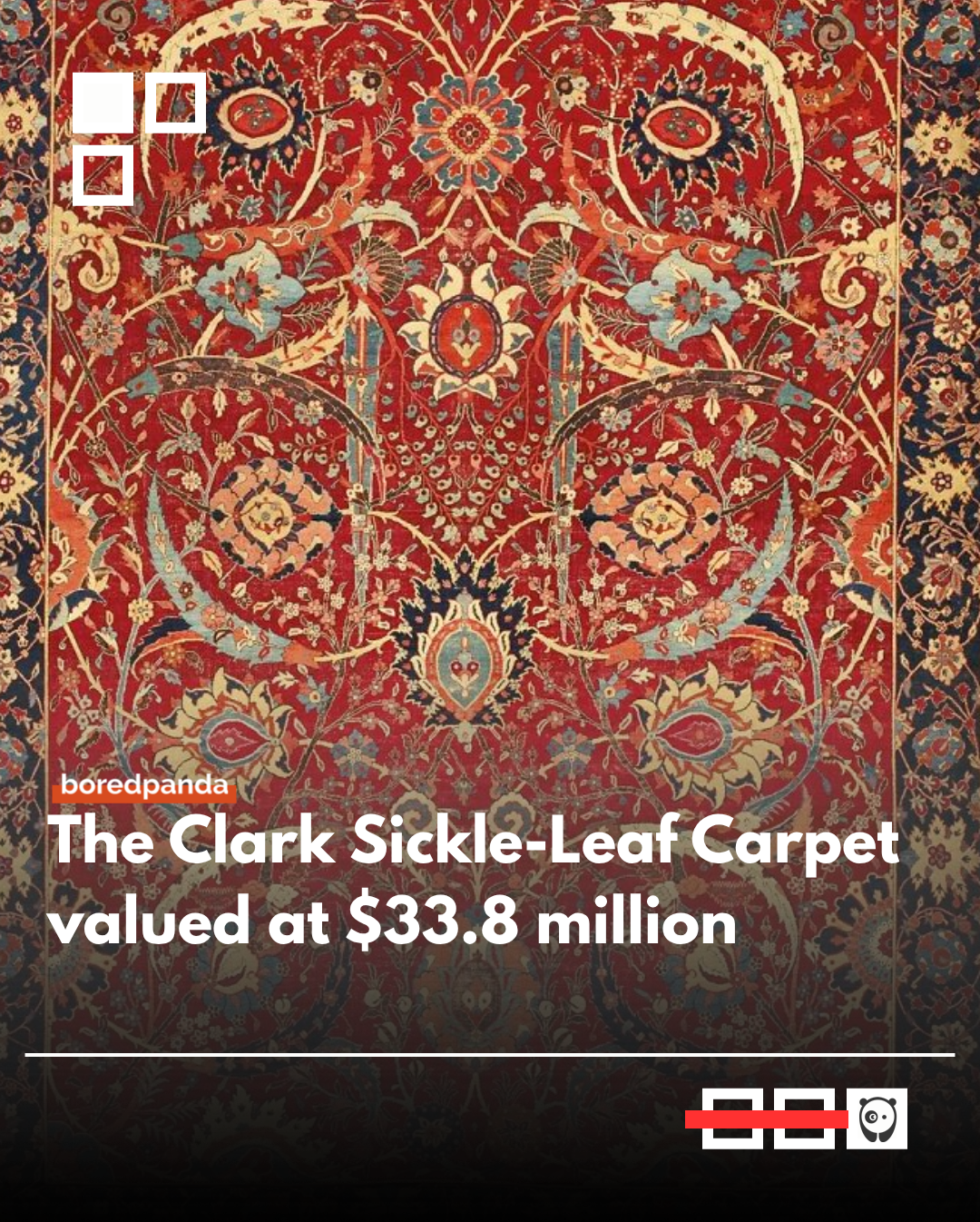 Woven somewhere in Safavid Persia during the seventeenth century, the Clark Sickle-Leaf Carpet is widely regarded as the finest surviving example of the “vase carpet” tradition — a weaving technique so technically demanding that textile historians still cannot fully reconstruct how it was done. No complete working example of the loom type required has ever been identified. #art #clarcksickleleaf #carpet #carpets