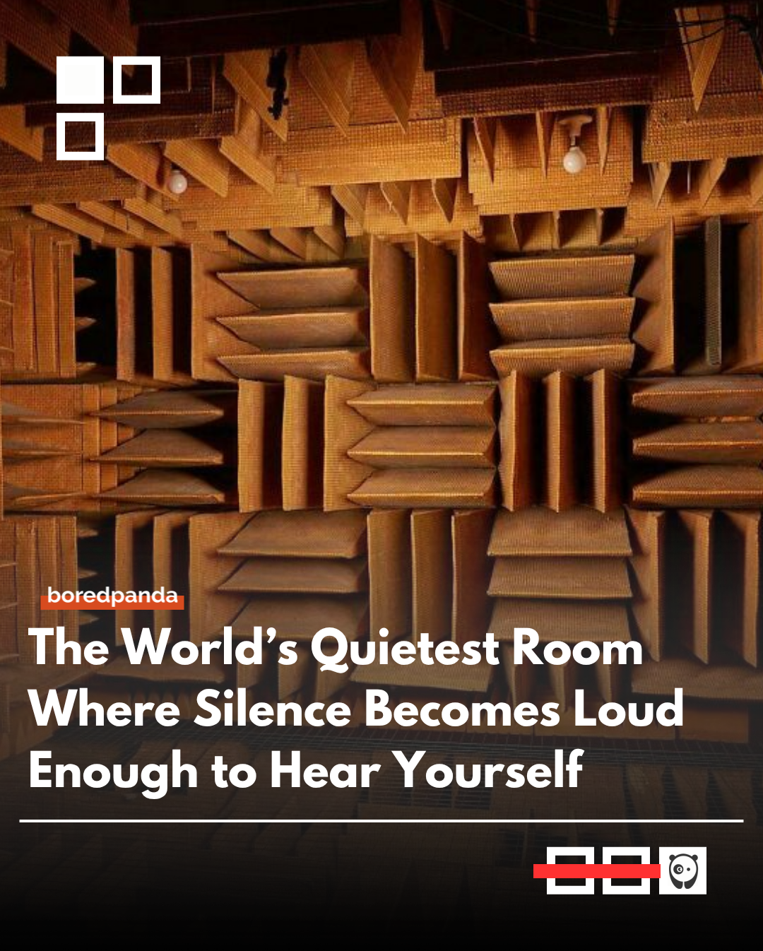 The world’s quietest room is an anechoic chamber designed to absorb nearly all sound, reducing noise by up to 99.99% and reaching levels as low as −20.6 dB. Inside, the absence of external sound becomes so extreme that people begin to hear internal body noises like their heartbeat, blood flow, and even joint movements.

What feels like silence outside turns into something strangely overwhelming inside—where your own body becomes the loudest thing in the room.