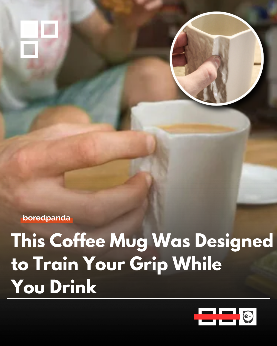 Pinch Hold Coffee Mug was created for rock climbers as a functional mug that also doubles as a grip-strength training tool. Instead of a traditional handle, the mug features climbing-style pinch holds that force users to engage their fingers and hand muscles while simply holding their coffee.

 
#RockClimbing #CoffeeMug #GripStrength #Design