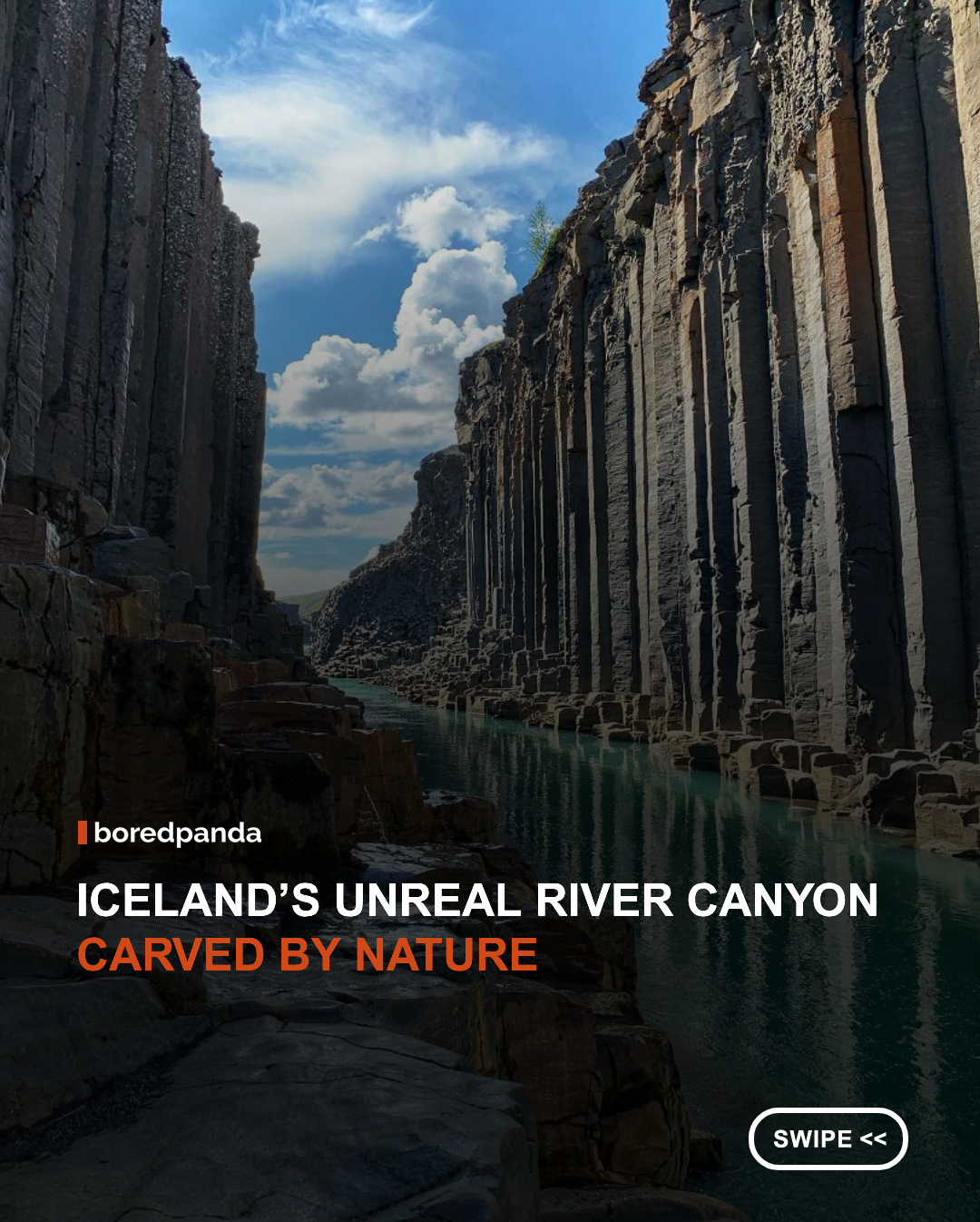 Stuðlagil Canyon is one of Iceland’s most striking natural landmarks, known for its towering basalt columns and vivid glacial-blue river. Hidden for centuries and only fully revealed after changes in water levels, the canyon showcases the remarkable geometric patterns that volcanic landscapes can create.





#iceland #nature #funfact