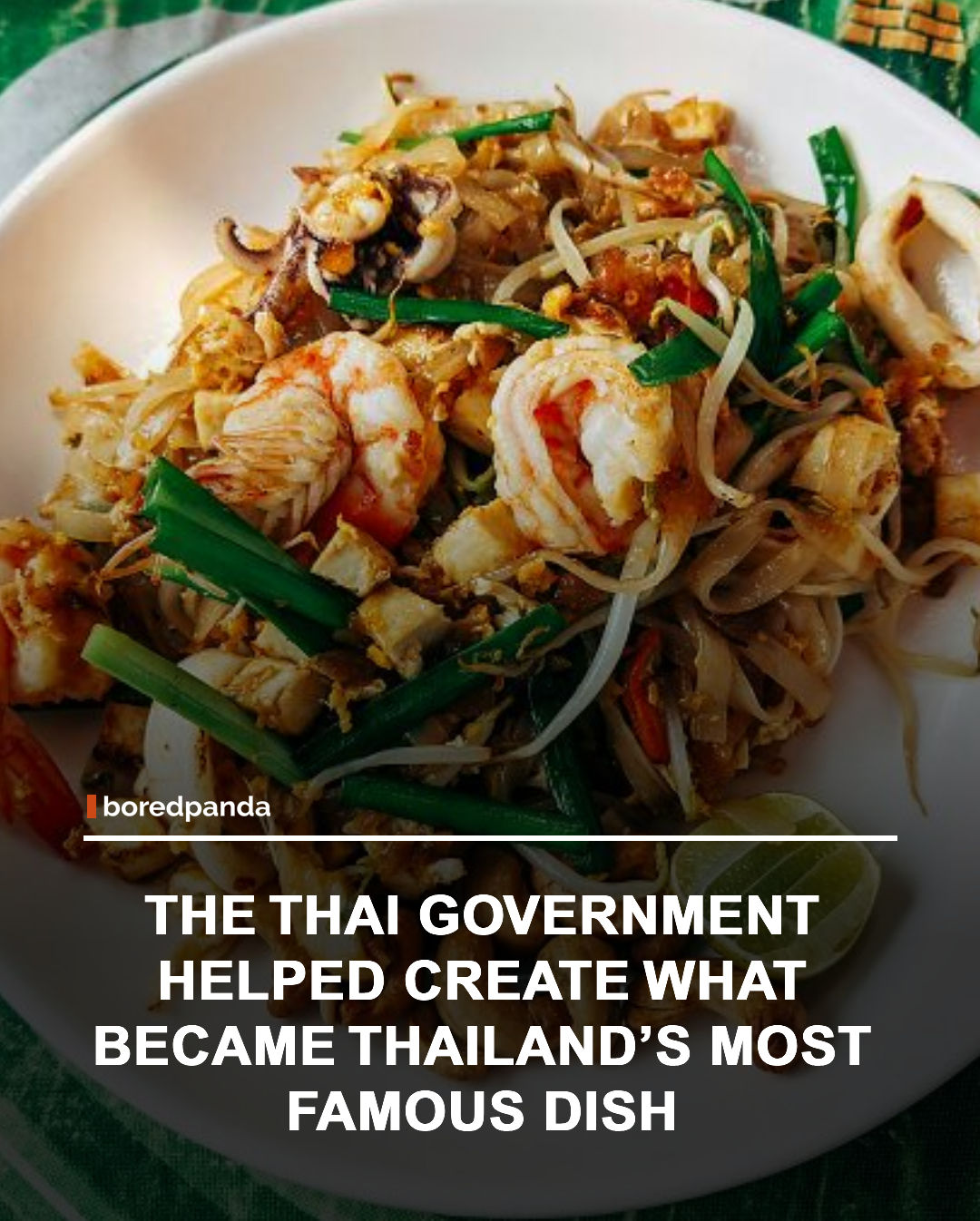 Pad Thai became popular in the 1930s and 1940s as part of a modernization campaign promoted by the Thai government. At the time, leaders sought to strengthen national identity, encourage local food consumption, and reduce reliance on imported rice products.
